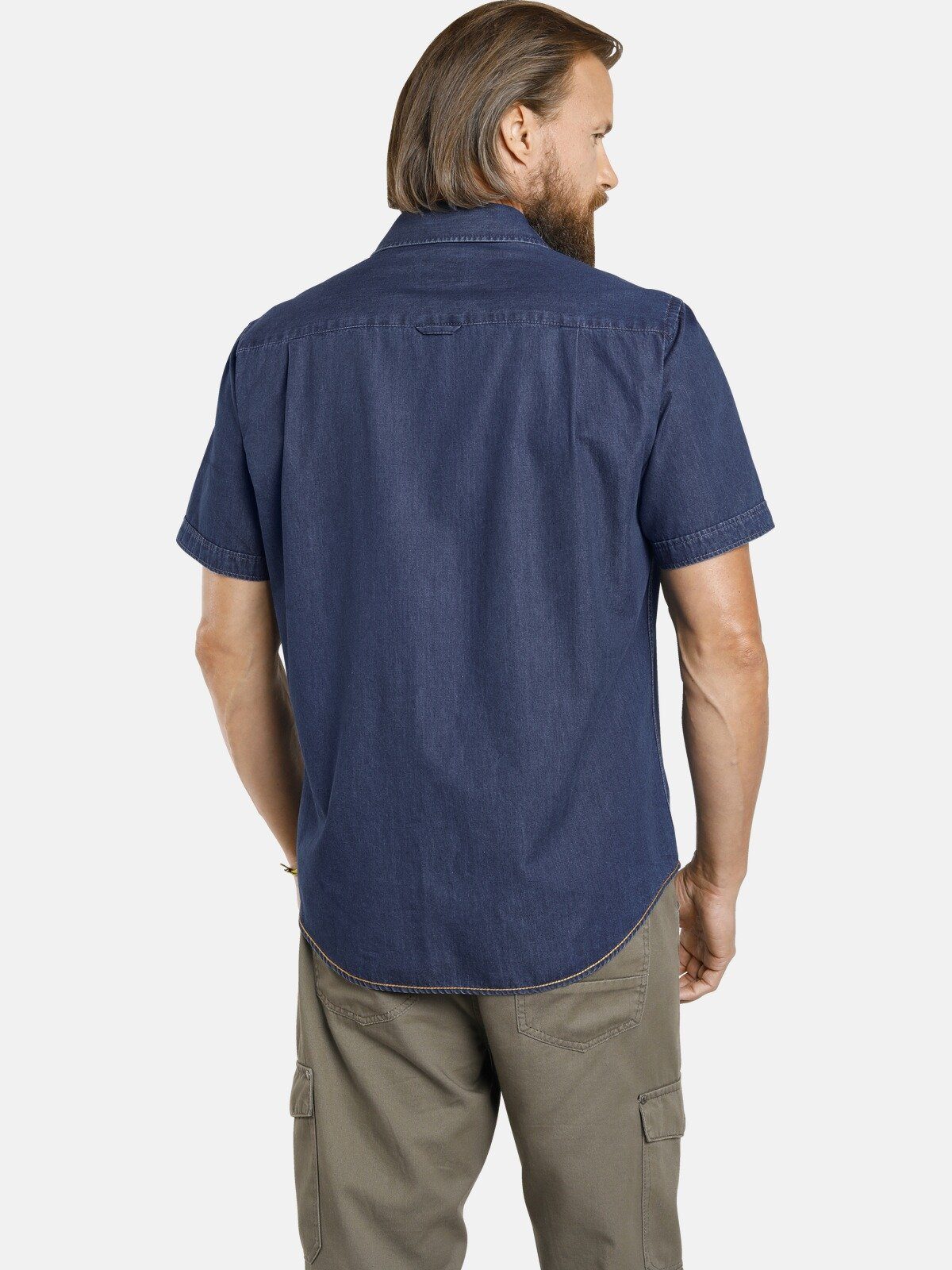 Jan Vanderstorm Kurzarmhemd JOAR Baumwollhemd, bequeme Passform günstig online kaufen