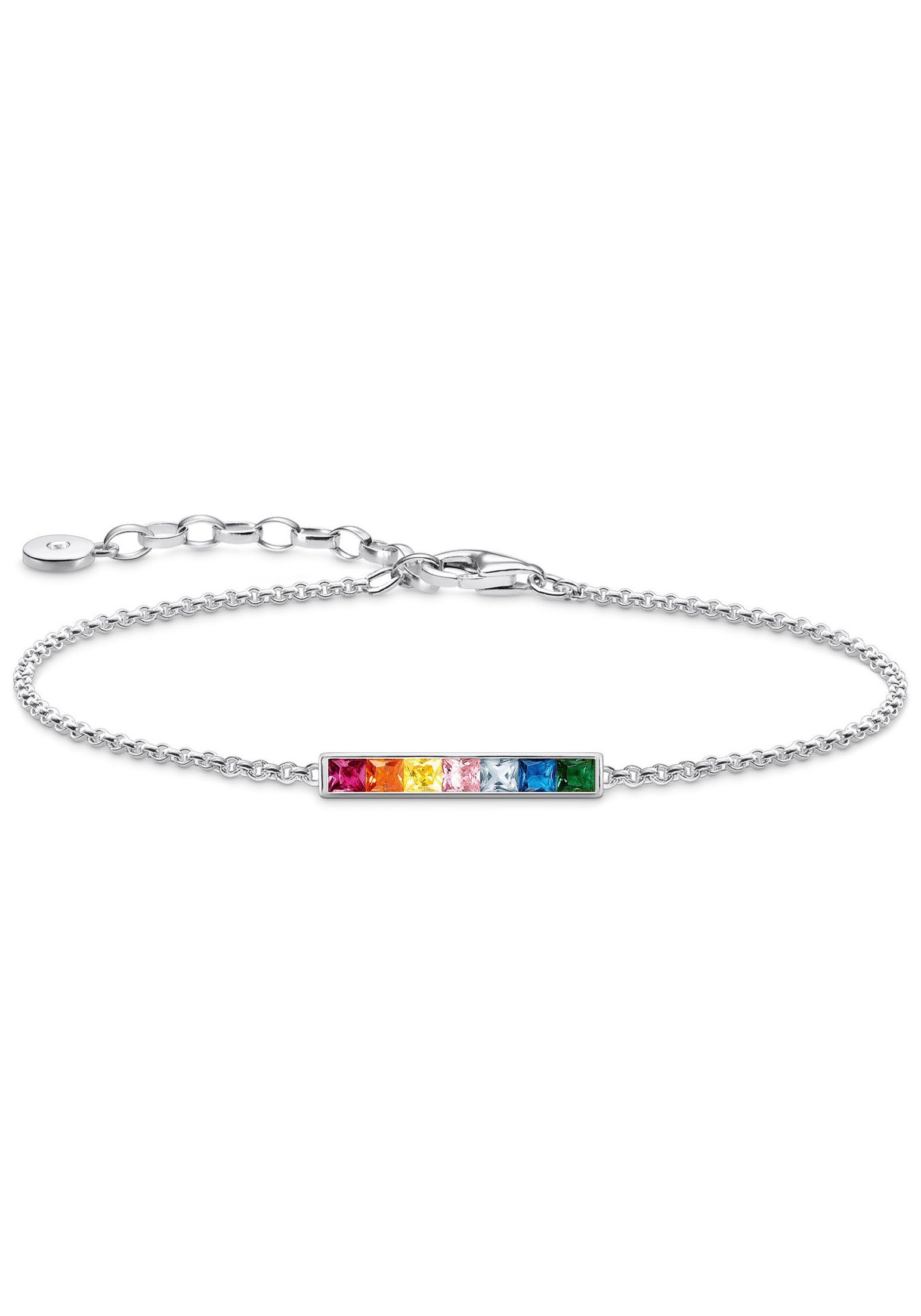 THOMAS SABO Armband, mit Glas-Keramik Stein, Korund (synth), Zirkonia (synth)