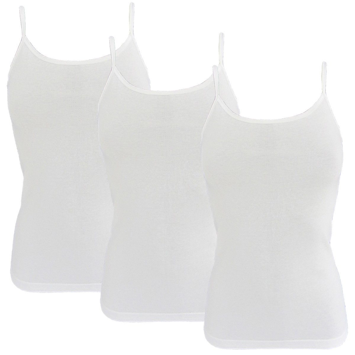 HERMKO Unterhemd 1560 3er Pack Damen Träger Top aus 100 % Bio-Baumwolle günstig online kaufen