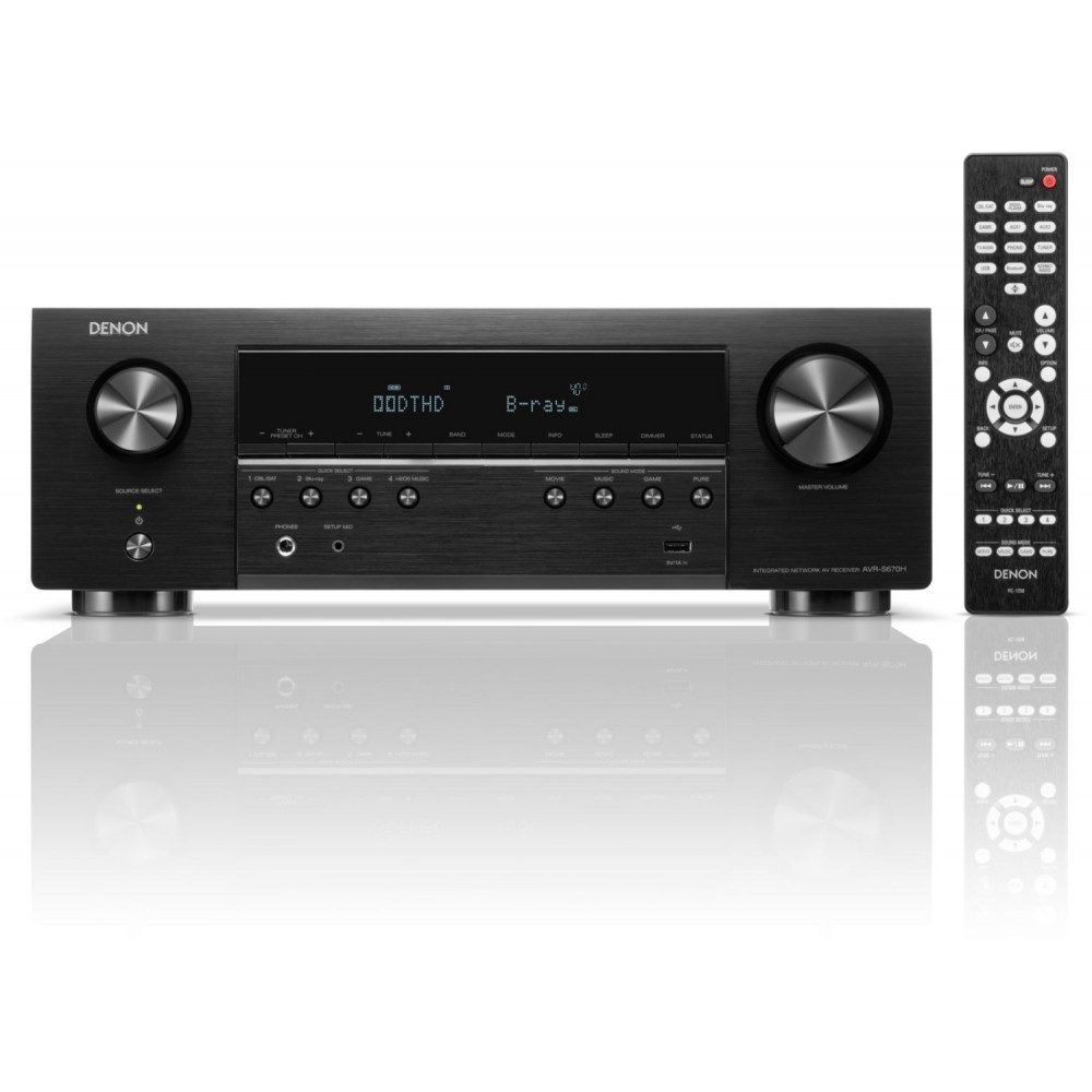 Denon AVR-S670H Klang Effekt - AV-Receiver - schwarz AV-Receiver