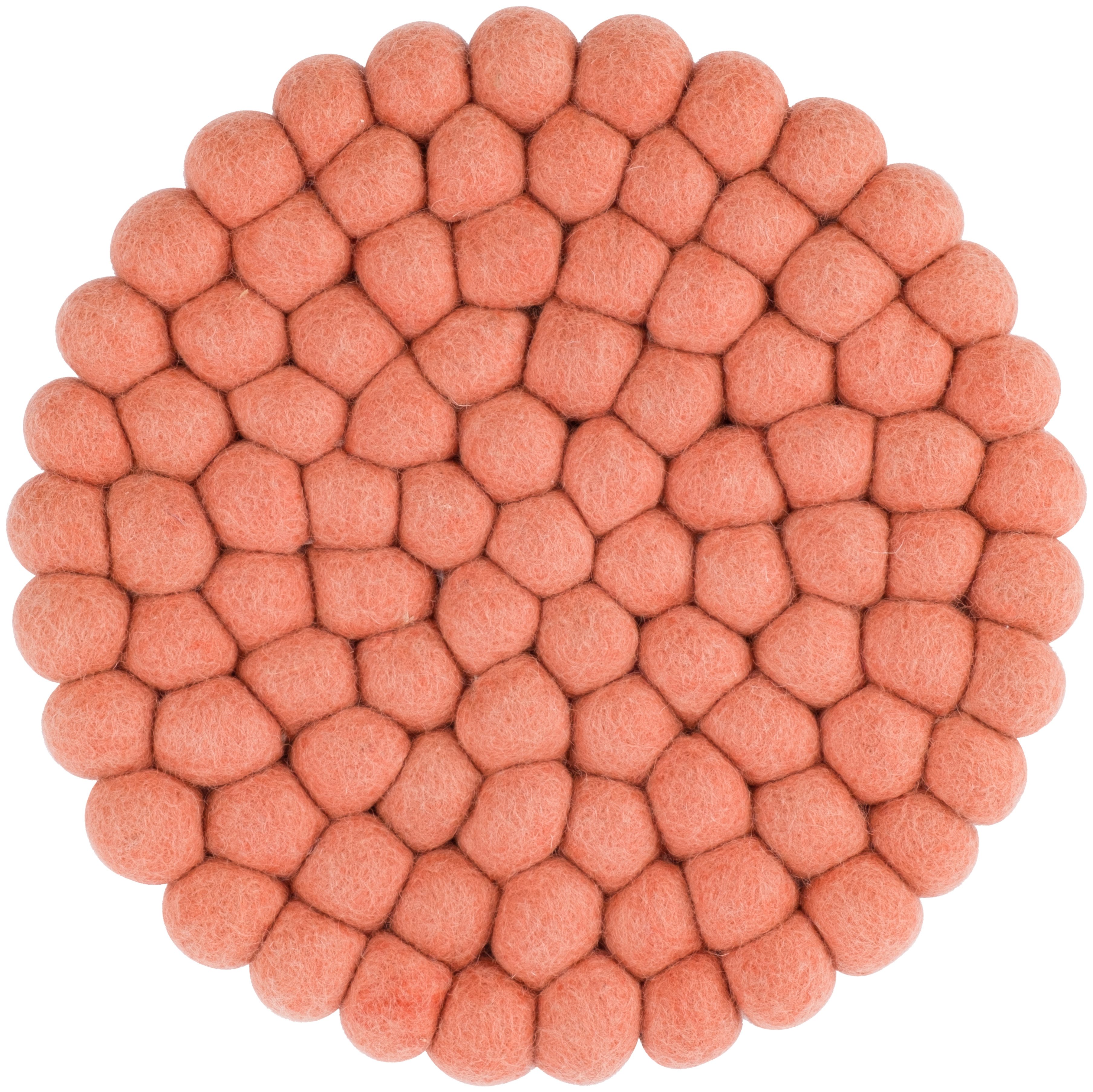 myfelt Topfuntersetzer Filzkugel Topfuntersetzer ⌀ 20 cm, Zubehör für Pfannen, Töpfe, Küchentisch, Auflaufformen, 100 % reine Schurwolle, hitzebeständig