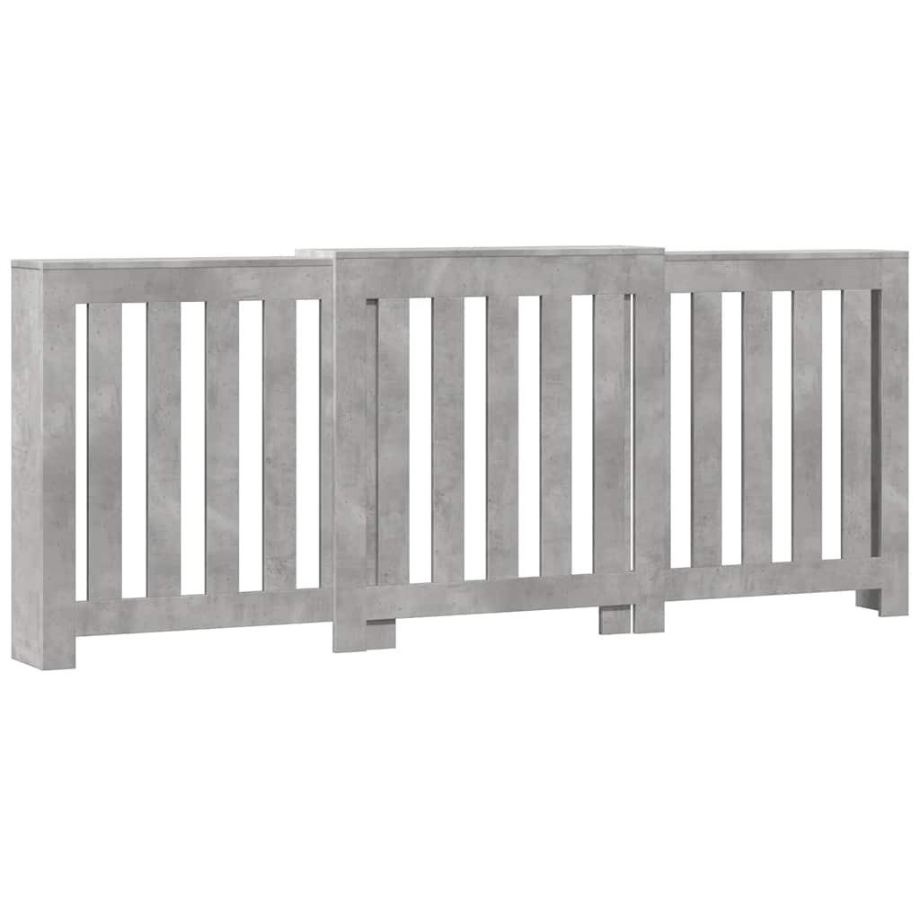 vidaXL Heizkörper-Wäschetrockner Heizkörperverkleidung Betongrau 205x21,5x8 günstig online kaufen