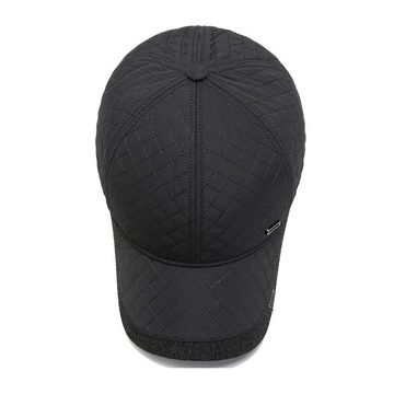 Sporty Baseball Cap Winter Baseballcap mit Ohrenklappen Herren Schirmmütze Ohrenschutz Wintercap Cap Ohrenklappen