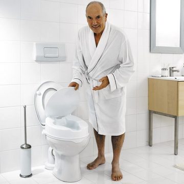 Ridder WC-Aufstehhilfe WC-Sitz mit Toilettendeckel Weiß 150 kg A0071001