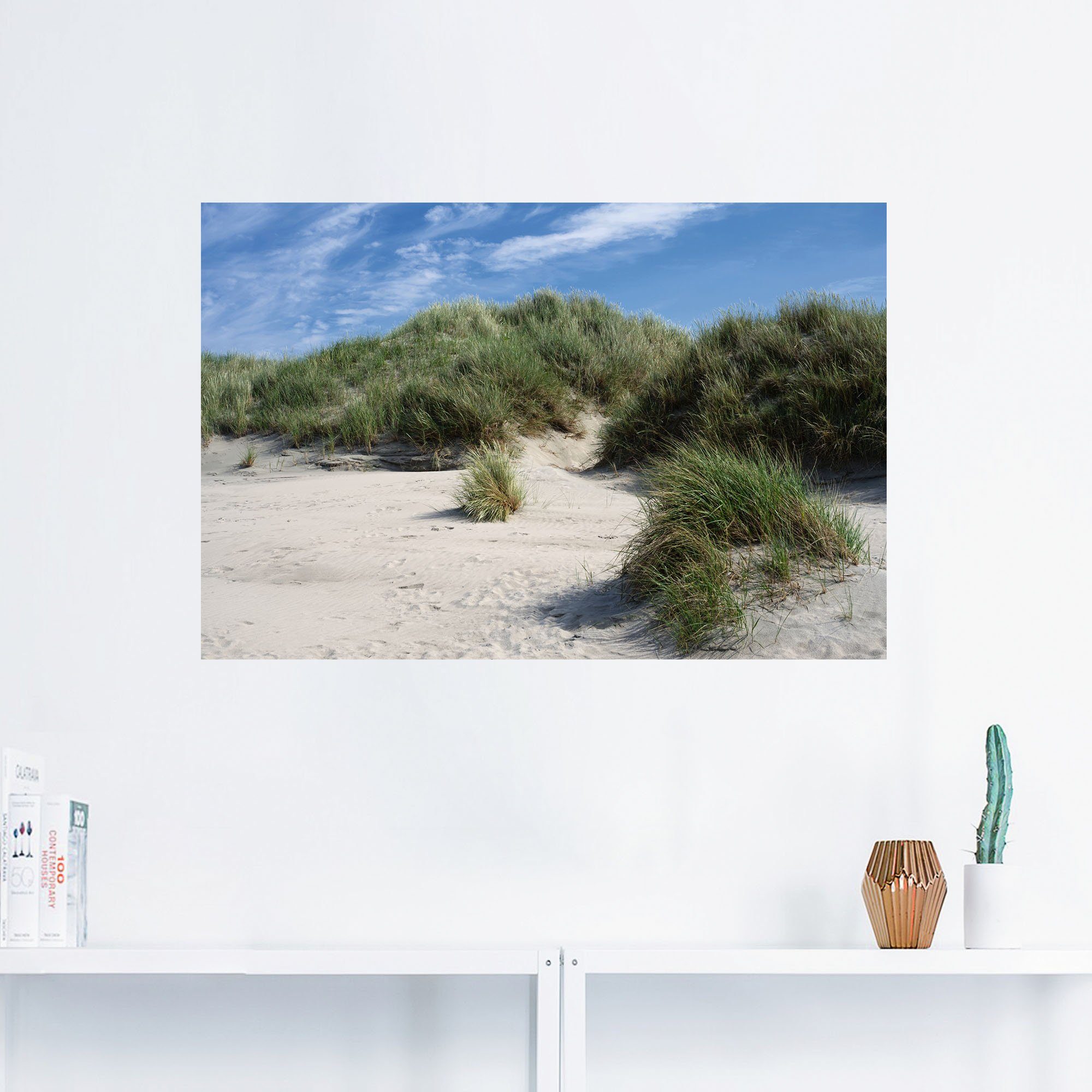 Artland Wandbild Dünenlandschaft auf Baltrum, Strandbilder (1 St), als  Alubild, Leinwandbild, Wandaufkleber oder Poster in versch. Größen