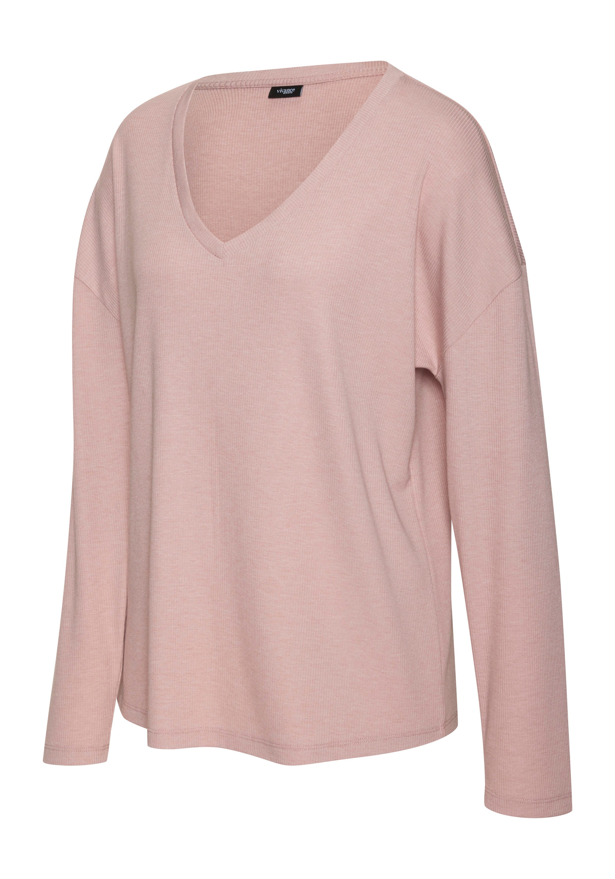 Vivance Dreams Langarmshirt in weicher Rippqualität