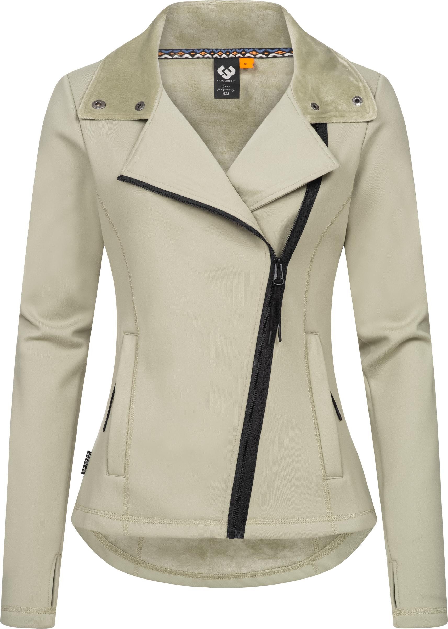 Ragwear Sweatjacke Saskie Modische Damen Kapuzenjacke mit kuschlig weichem Innenfutter