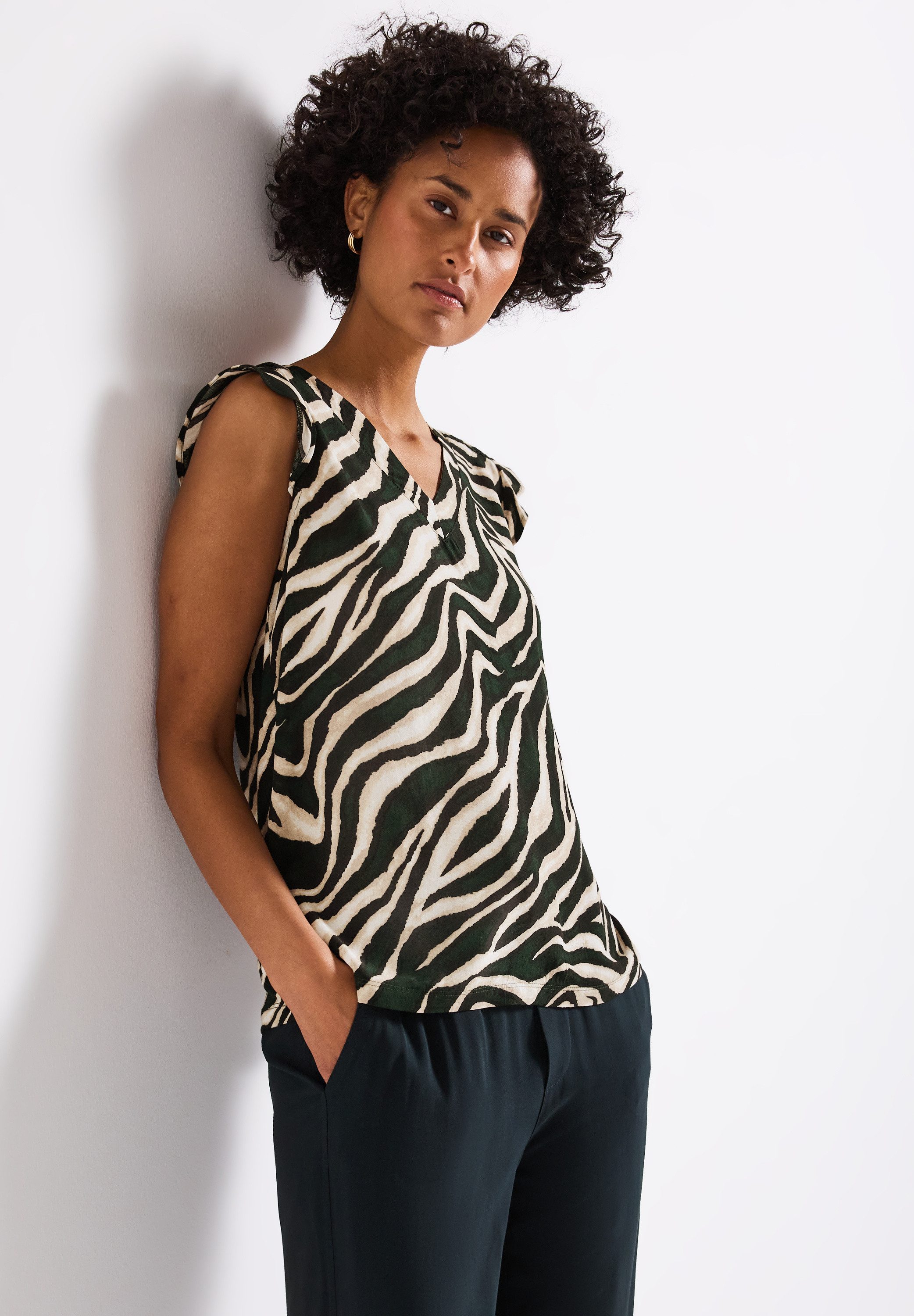 STREET ONE Shirttop mit All-Over Print günstig online kaufen