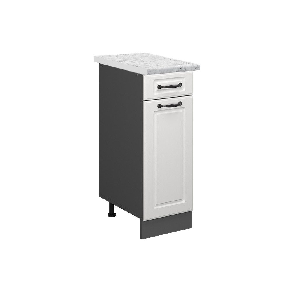 Vicco Unterschrank R-Line, Weiß Landhaus/Anthrazit, 30 günstig online kaufen
