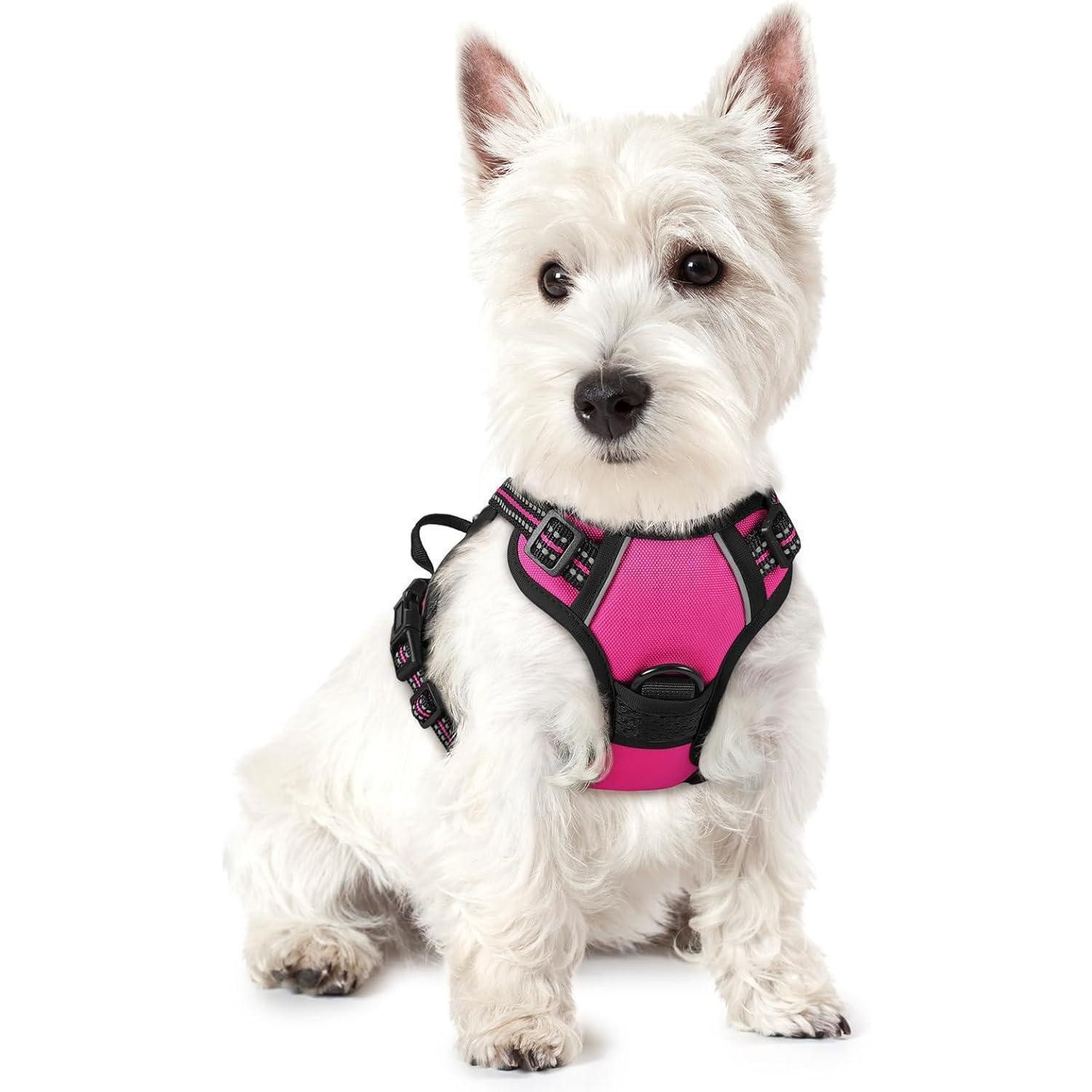 LuxusKollektion Hunde-Sicherheitsgeschirr Hundegeschirr NoPull Verstellbar Brustgeschirr Rosarot XS (1er Pack)