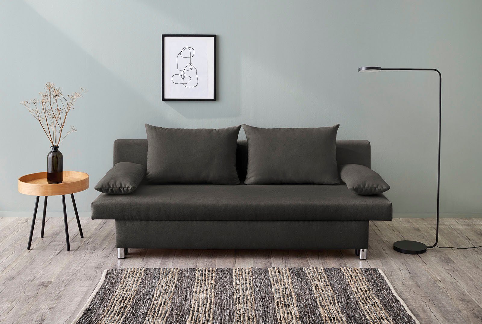 Jockenhöfer Gruppe Schlafsofa B: 191 cm, Liegefl. 120x191 cm, mit Bettfunkt günstig online kaufen