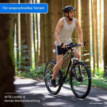 bergsteiger Mountainbike Detroit 29 Zoll Mountainbike, geeignet ab 170 cm, 21 Gang Shimano Tourney RD-TZ50 Schaltwerk, Kettenschaltung