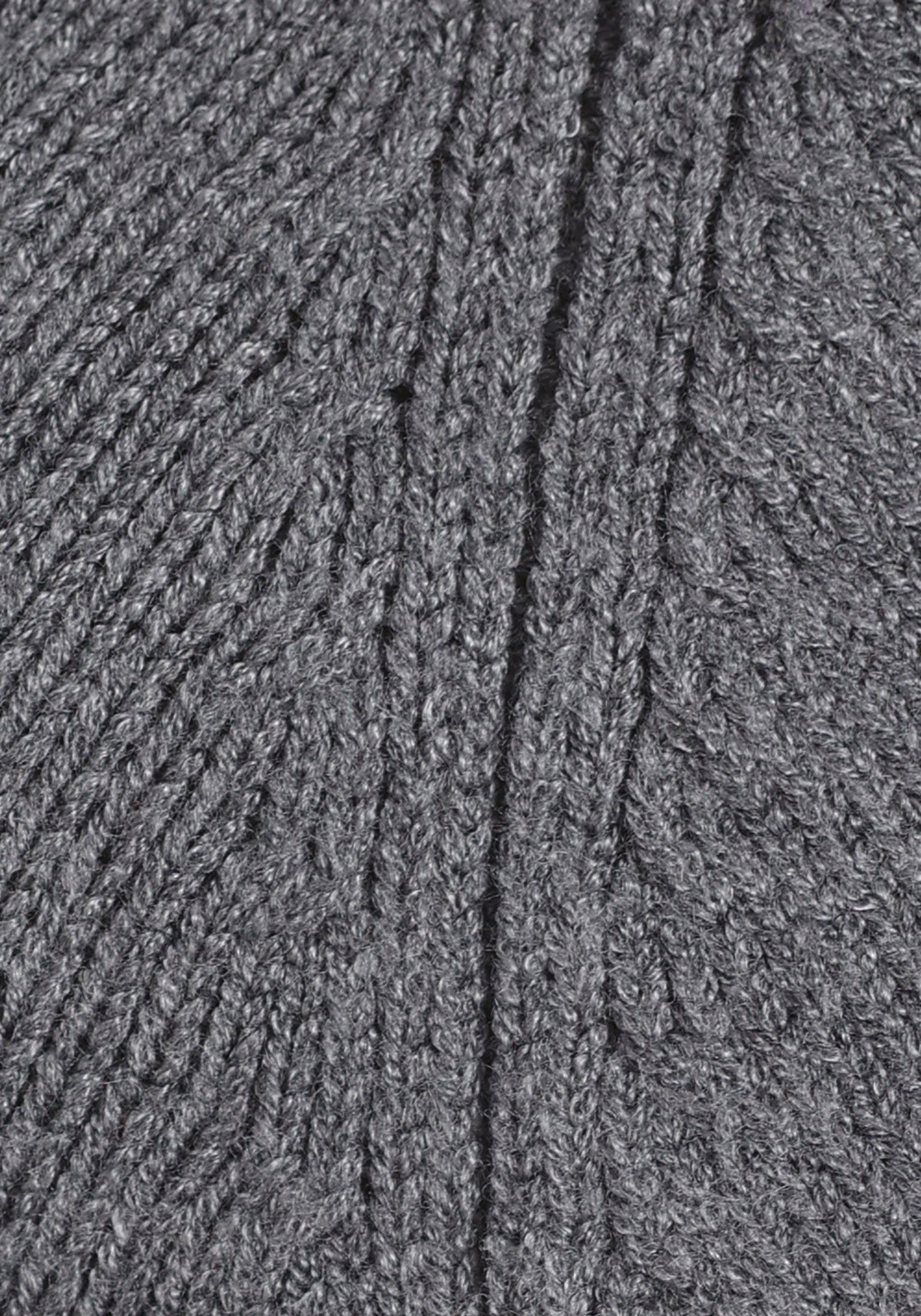 Laura Scott Strickkleid mit Schnürdetail aus Viskosemischung