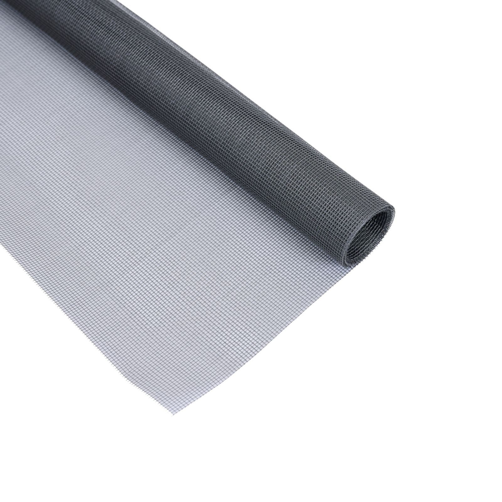 GARDAMO Fliegengitter-Gewebe Lichtschachtabdeckung 135x70 cm grau Schutz vor Laub & Insekten