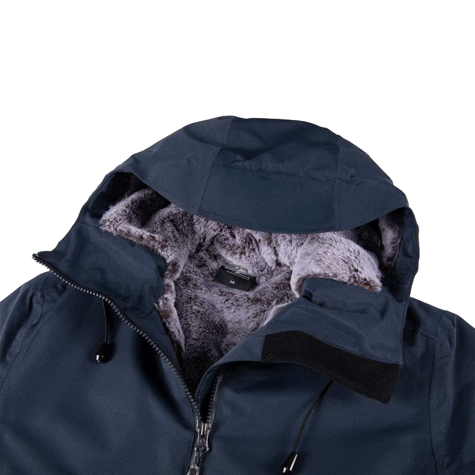 Blue Wave Funktionsjacke Nicola Damen Funktionsparka Nicola mit Fellimitat - wasserdicht & winddicht