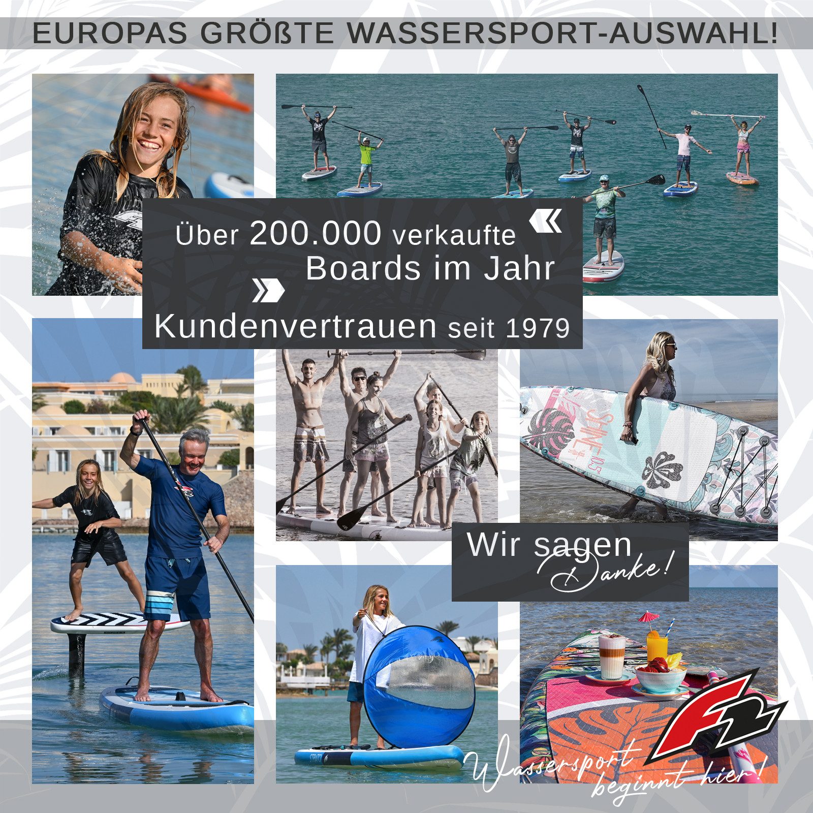 F2 SUP-Board F2 SUP Stand Up Paddle Board Star Grau 320cm Board Only 10,5, Stand up paddle board – Bild 4 von 4