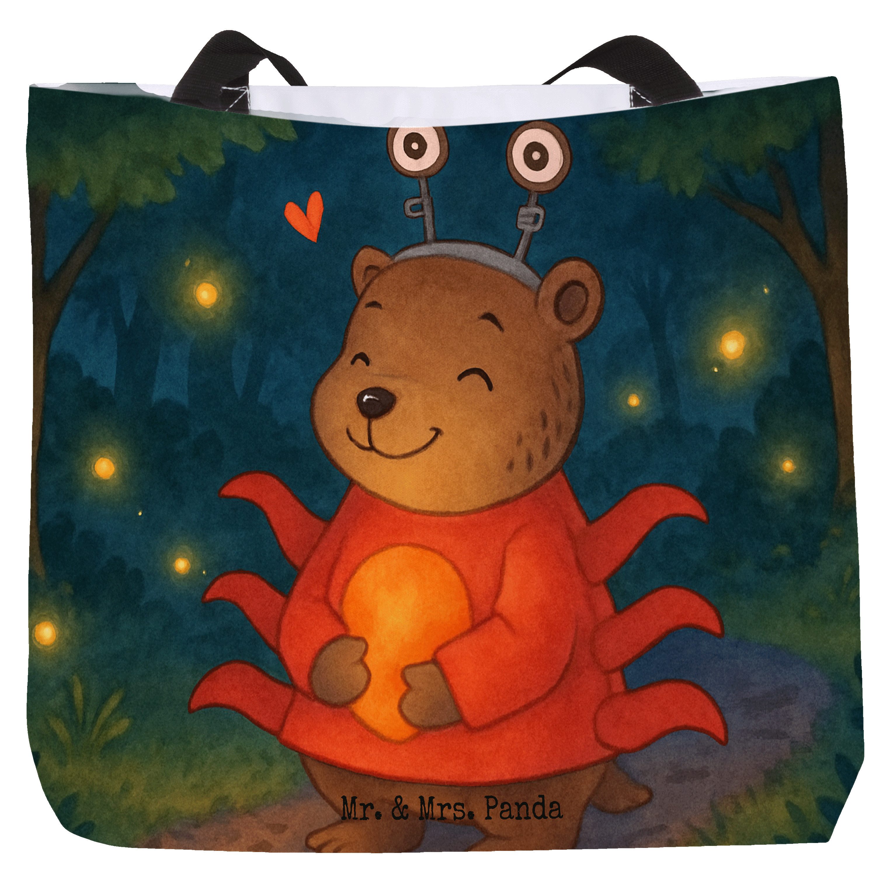 Shopper Krebs Astrologie Design, Tote Bag, Weiß, Tierkreiszeichen, Einkaufsta