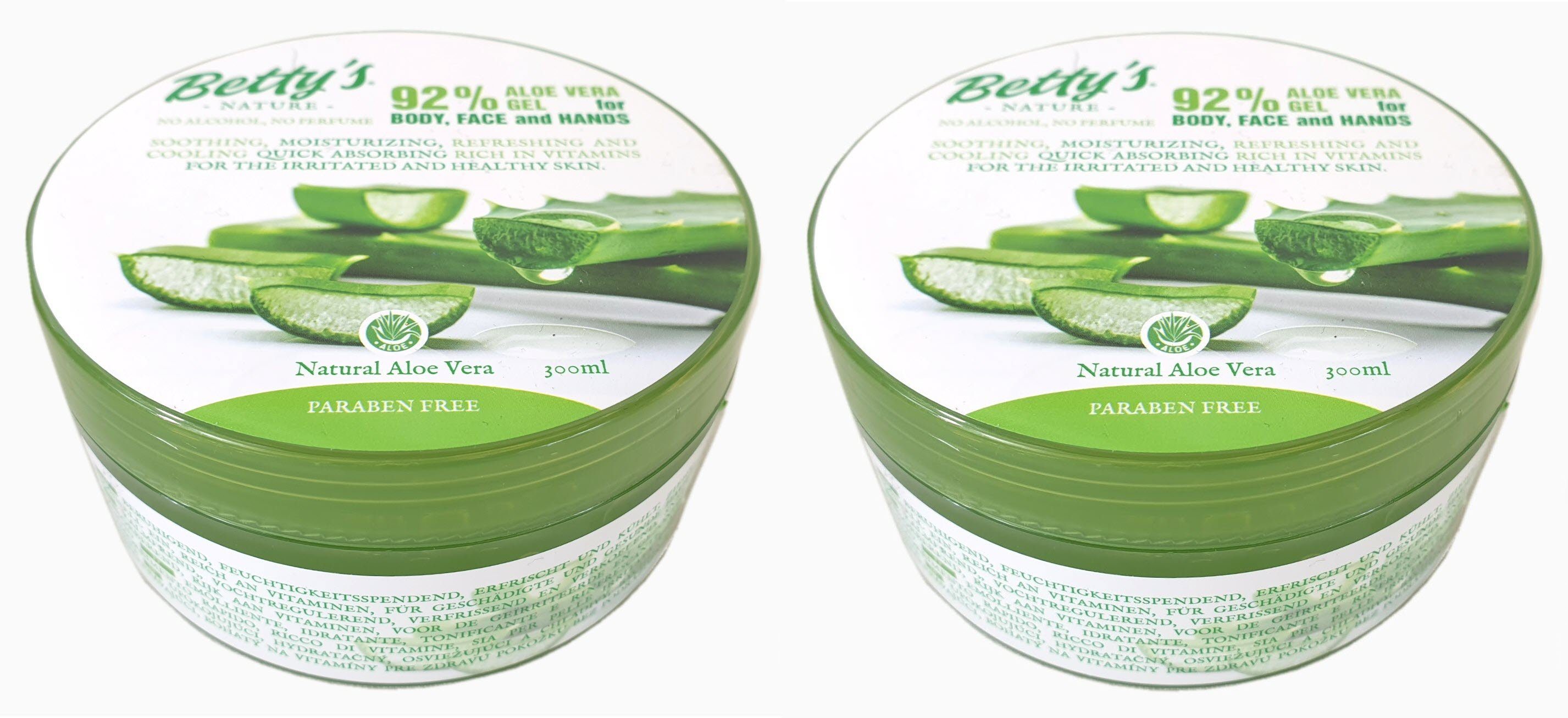 BETTY Gesichtsreinigungsgel 2 Dosen Bettys Aloe Vera Gel 92% 2-tlg. mehr