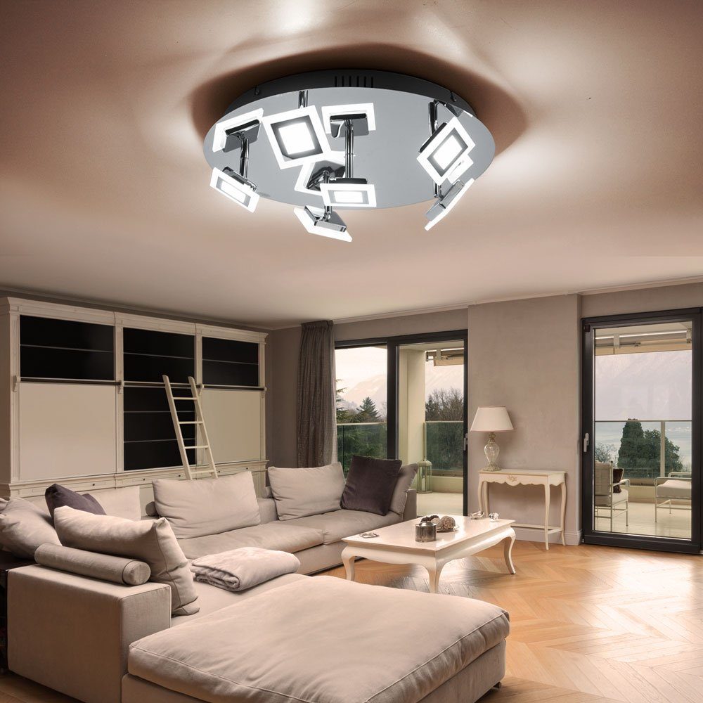 WOFI LED Deckenlampe verbaut, fest dimmbar Deckenspot, LED-Leuchtmittel Deckenleuchte Tageslichtweiß, LED Kaltweiß, Neutralweiß, Fernbedienung Warmweiß