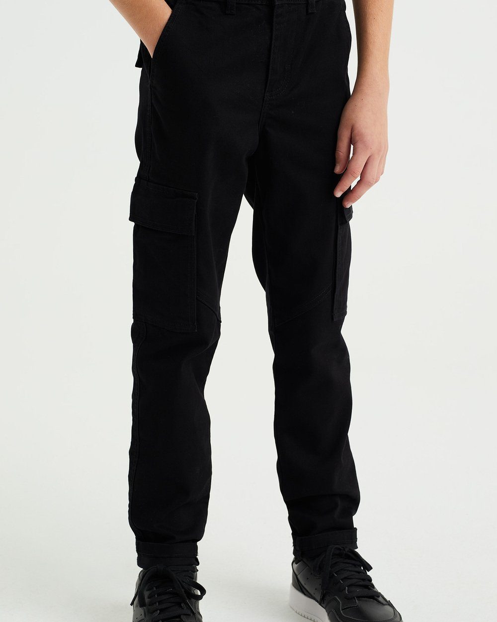 Schwarz 5-Pocket-Hose WE Fashion