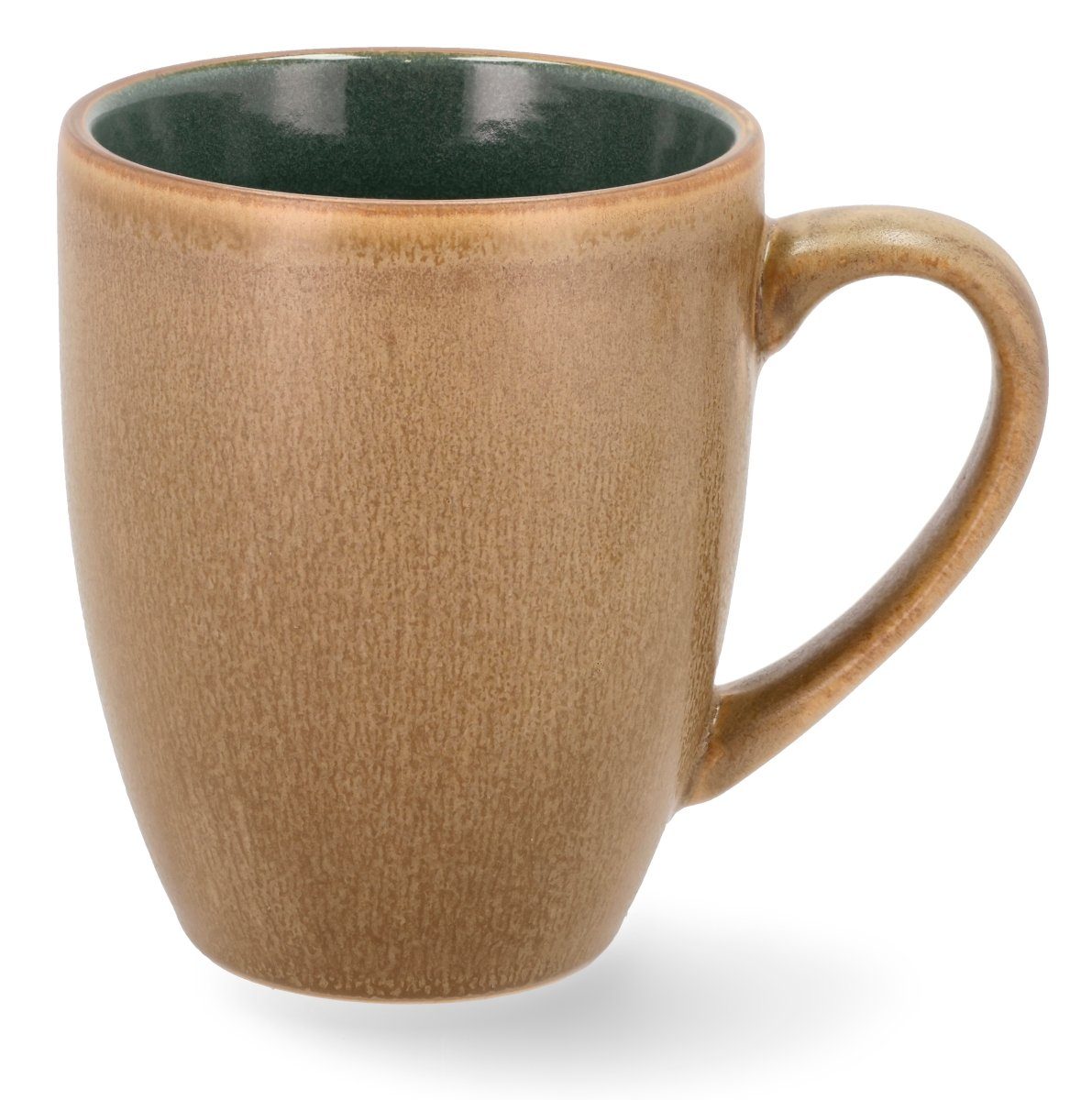 Bitz Becher Becher mit Henkel Wood/forest 0,3 l, Steingut, Becher Wood 30 cl Wood/Forest Steinzeug