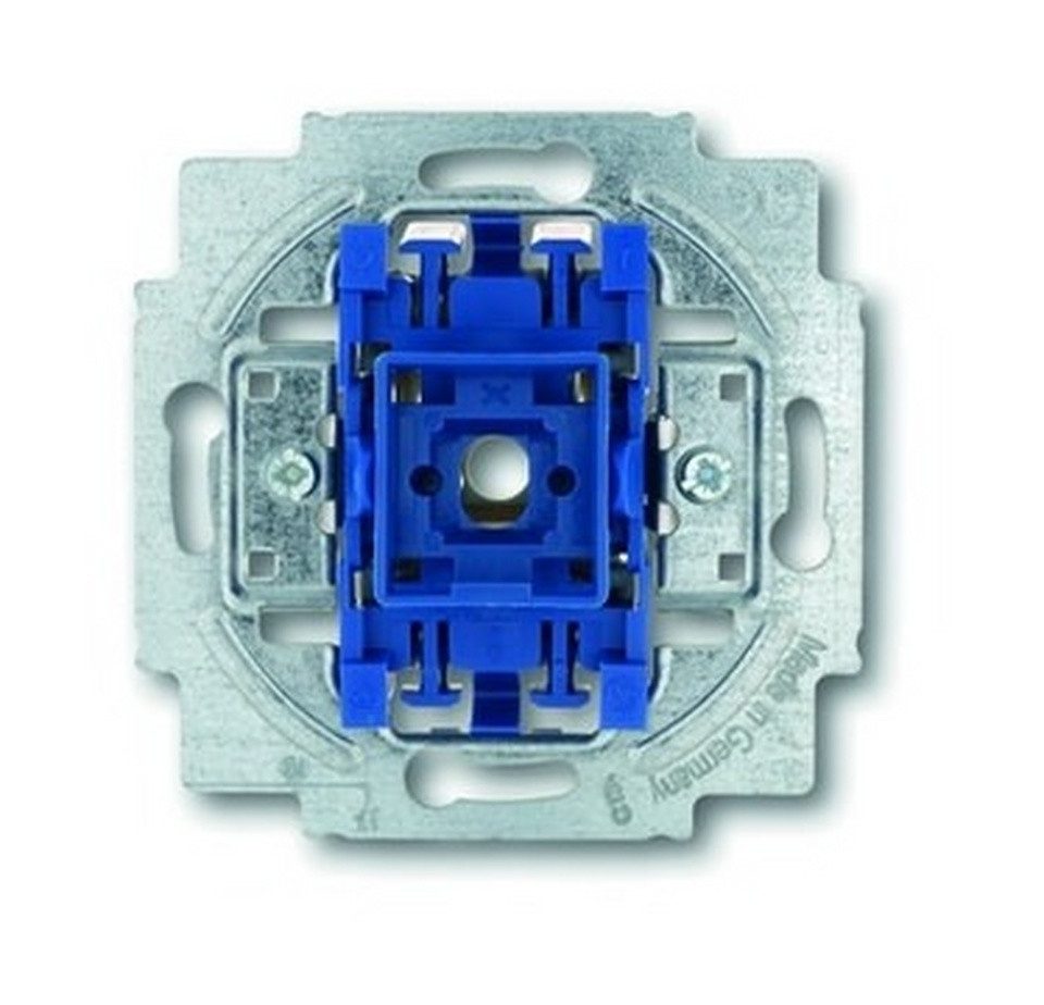 Busch-Jaeger Schalter, Wechselschalter-Einsatz ohne Beleuchtung blau matt Unterputz IP20 1
