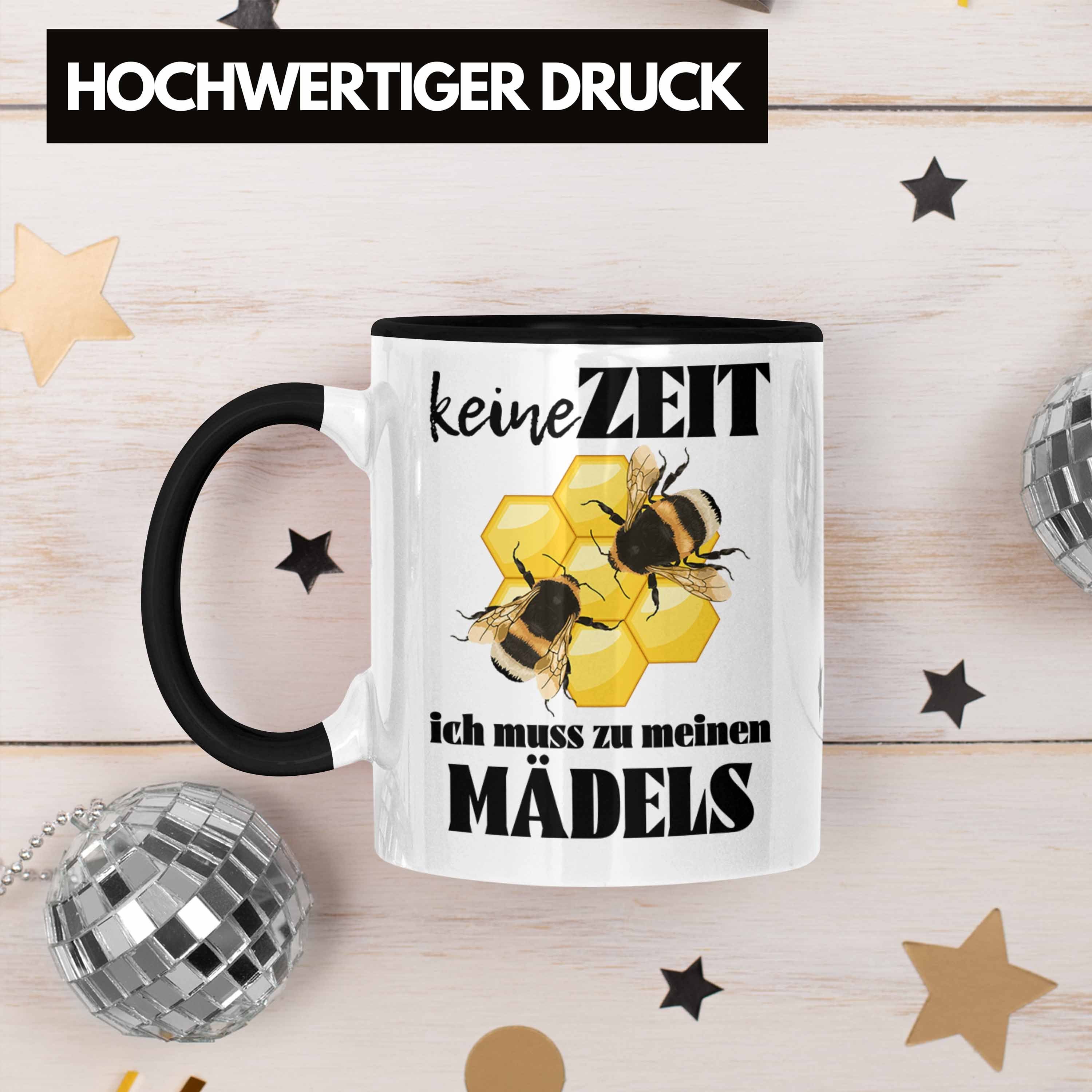 Zuebhör Tasse Bienen Bienenzüchter Schwarz Bienenzucht Trendation Geschenkideen Imker Trendation Tasse Geschenk Kaffeetasse -