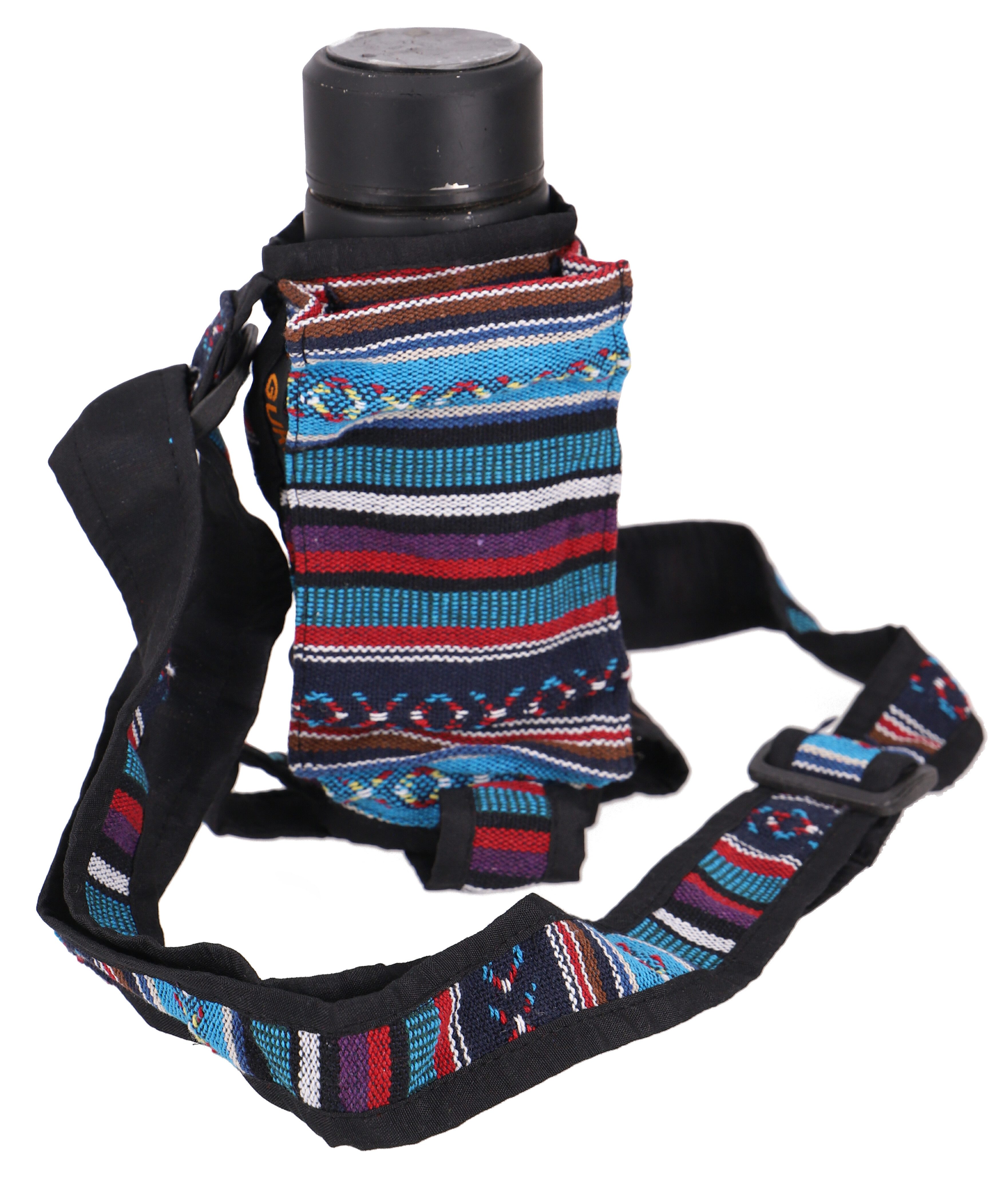 Guru-Shop Schultertasche Bunte Wasserflaschen Tasche, Flaschenhalter.. günstig online kaufen