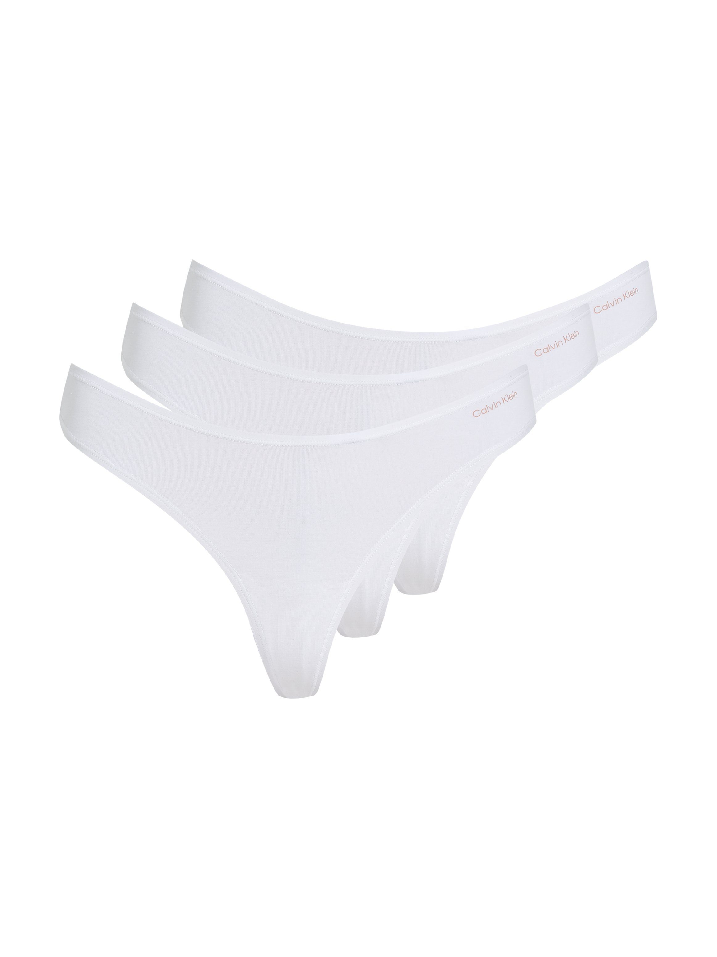 Calvin Klein Underwear Tanga 3 PACK THONG (LOW-RISE) (Packung, 3-St., 3er-Pack) mit Markenlabel