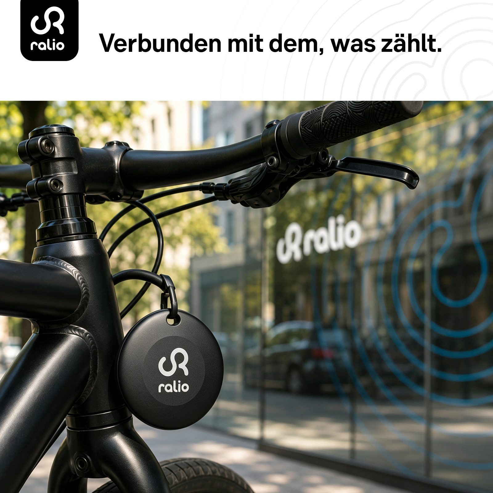 Ralio Bluetooth Tracker Android, kompatibel mit Google „Mein Gerät finden“ GPS-Tracker (Smart Tag ohne Abo, für Schlüssel, Geldbörse, Tasche, Rucksack,Fahrrad)