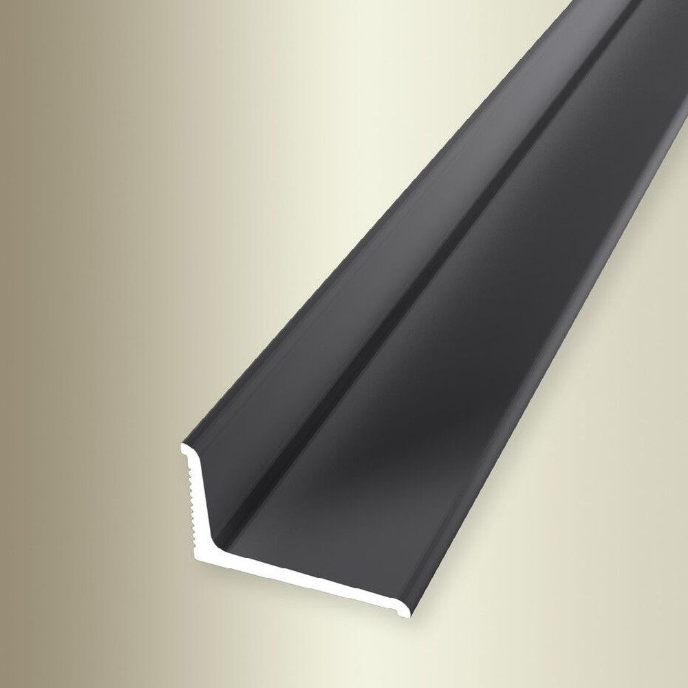 Abschlussprofil Aluminium, 18 x 2700 mm, Grau Anthrazit Matt, Einfassprofil