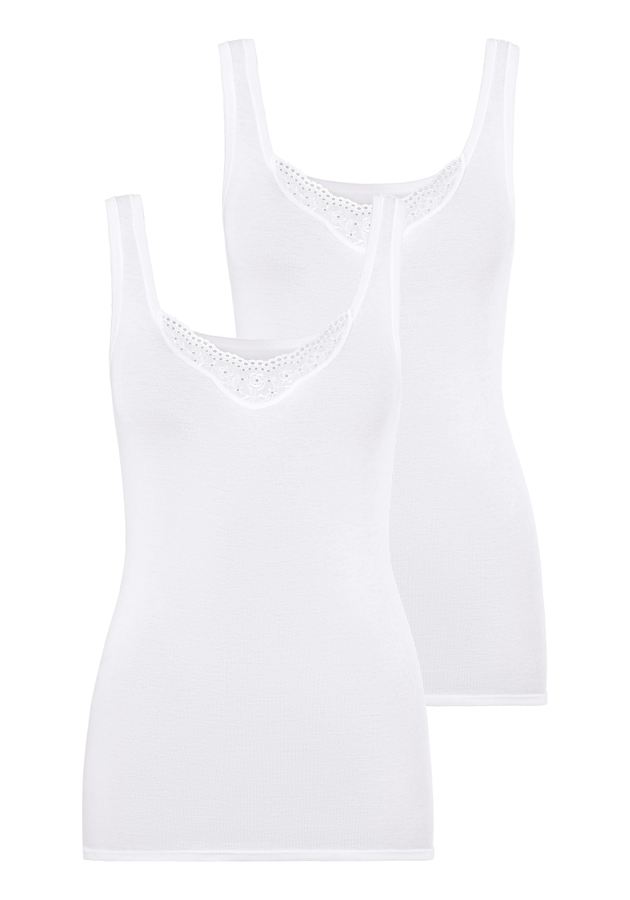Schiesser Unterhemd "Cotton Essentials" (2er-Pack) mit günstig online kaufen