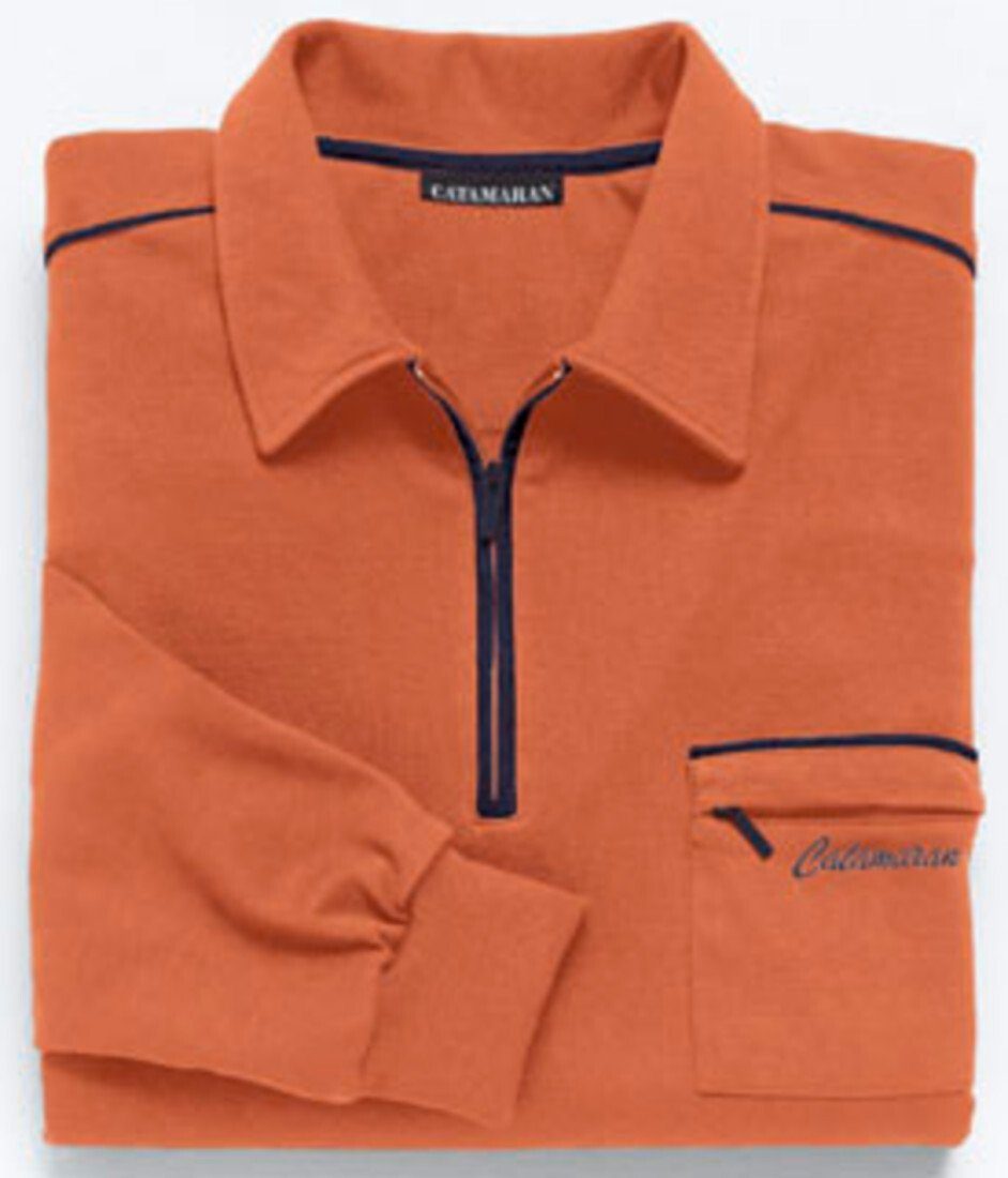 T-Shirt Langarm-Poloshirt
