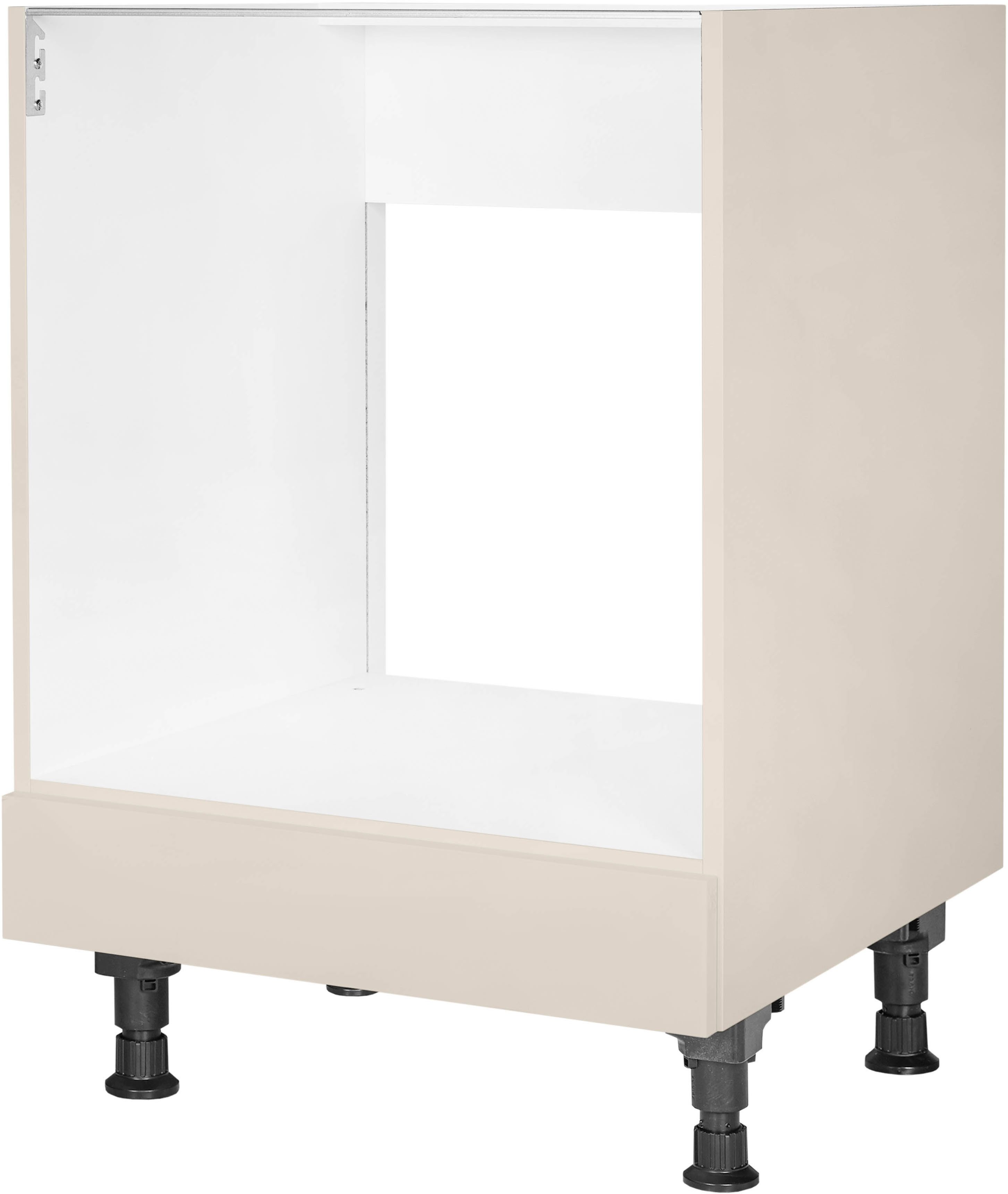 nobilia® Herdumbauschrank "Laser", vormontiert, mit höhenverstellbaren Sockelfüßen, Breite 60 cm