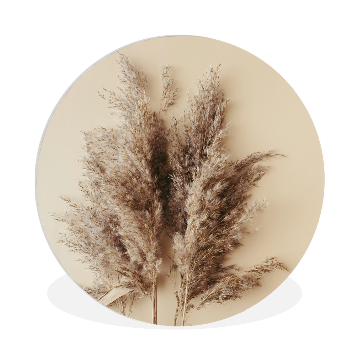 MuchoWow Gemälde Körner - Pastell - Natur, Fotodruck (1 St), Kreis Wanddekoration, Rundes Wandbild, 30x30 cm