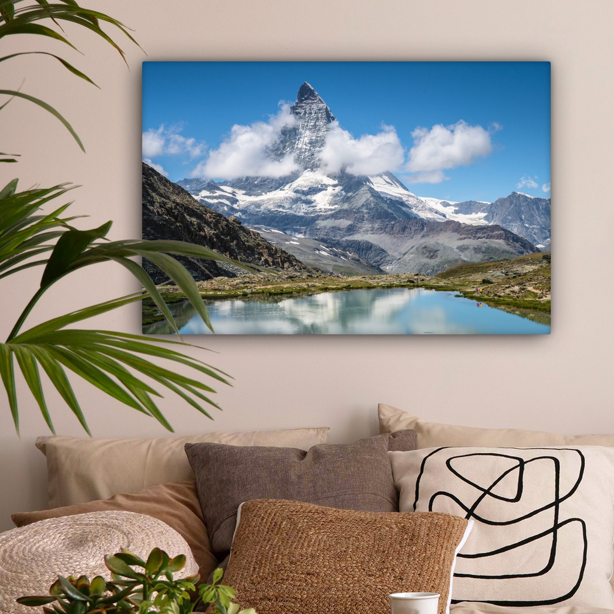 OneMillionCanvasses® Leinwandbild Schweizer Matterhorn am Nachmittag günstig online kaufen