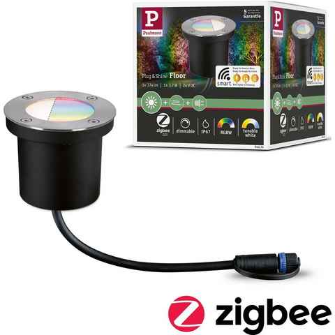 Paulmann LED Einbauleuchte Plug & Shine, Plug & Shine, LED fest integriert, Warmweiß, LED-Modul, IP65 RGBW 24V ZigBee
