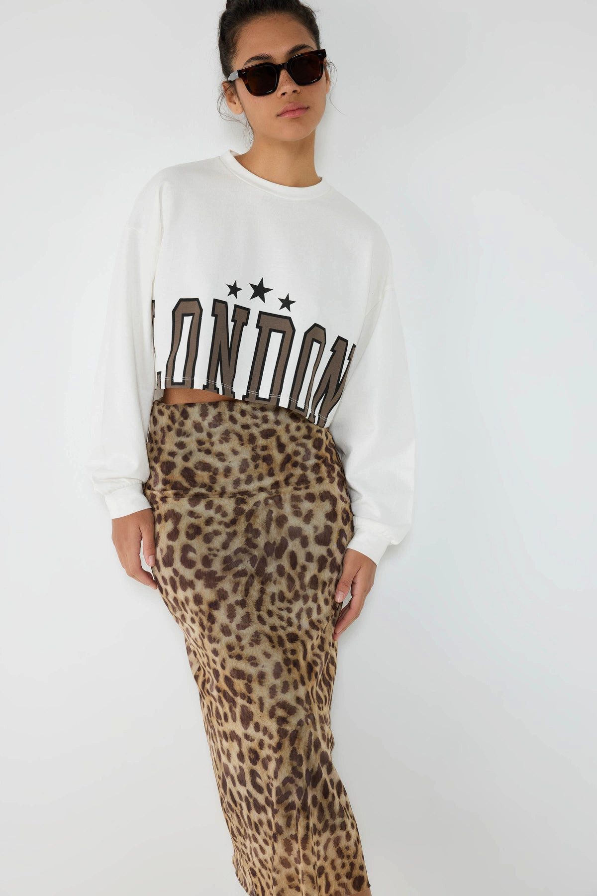 No Matter What Kapuzenpullover Bedrucktes Basic-Sweatshirt