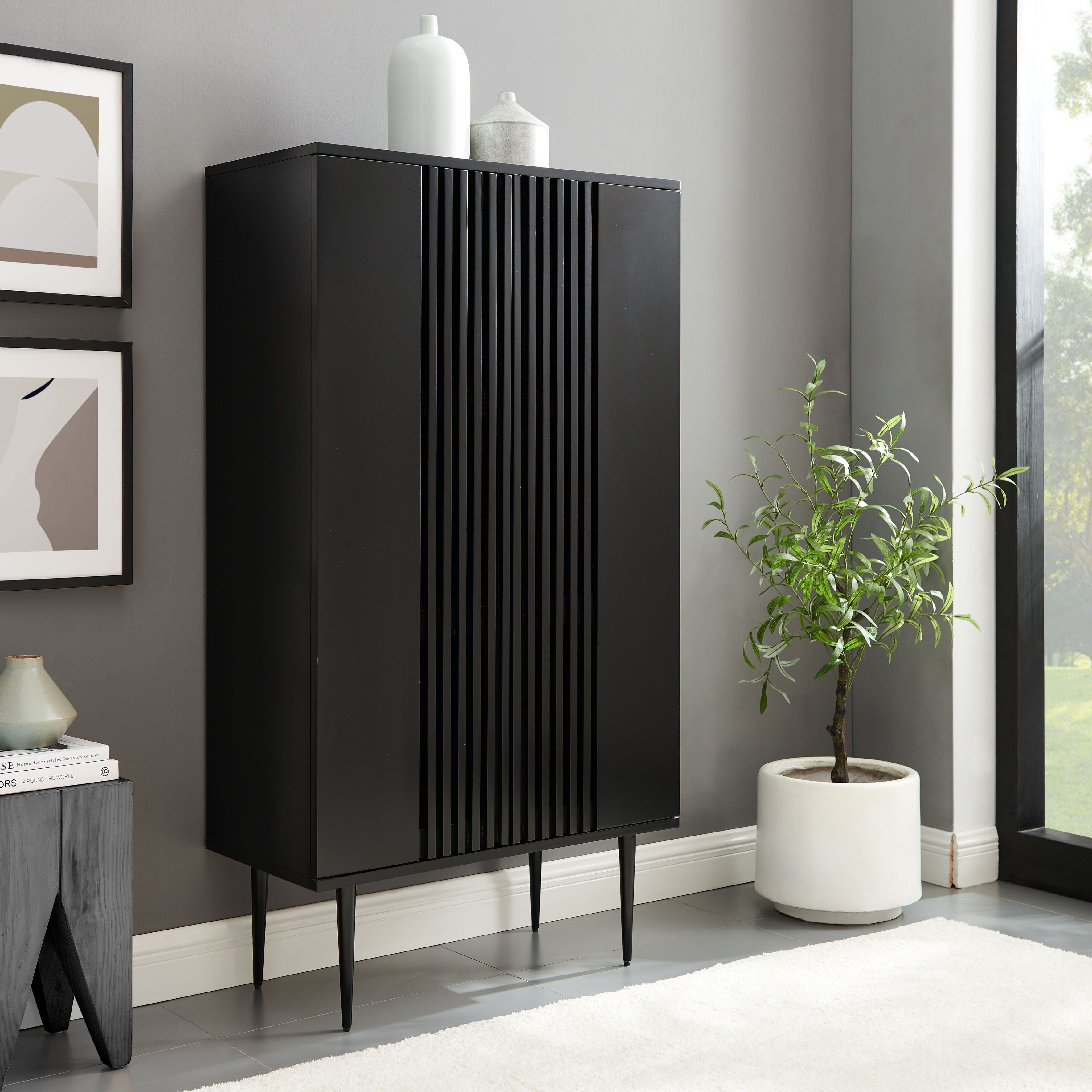 Places of Style Kommode Saltaire, In modernem Design, Ganzmetall-Scharniere