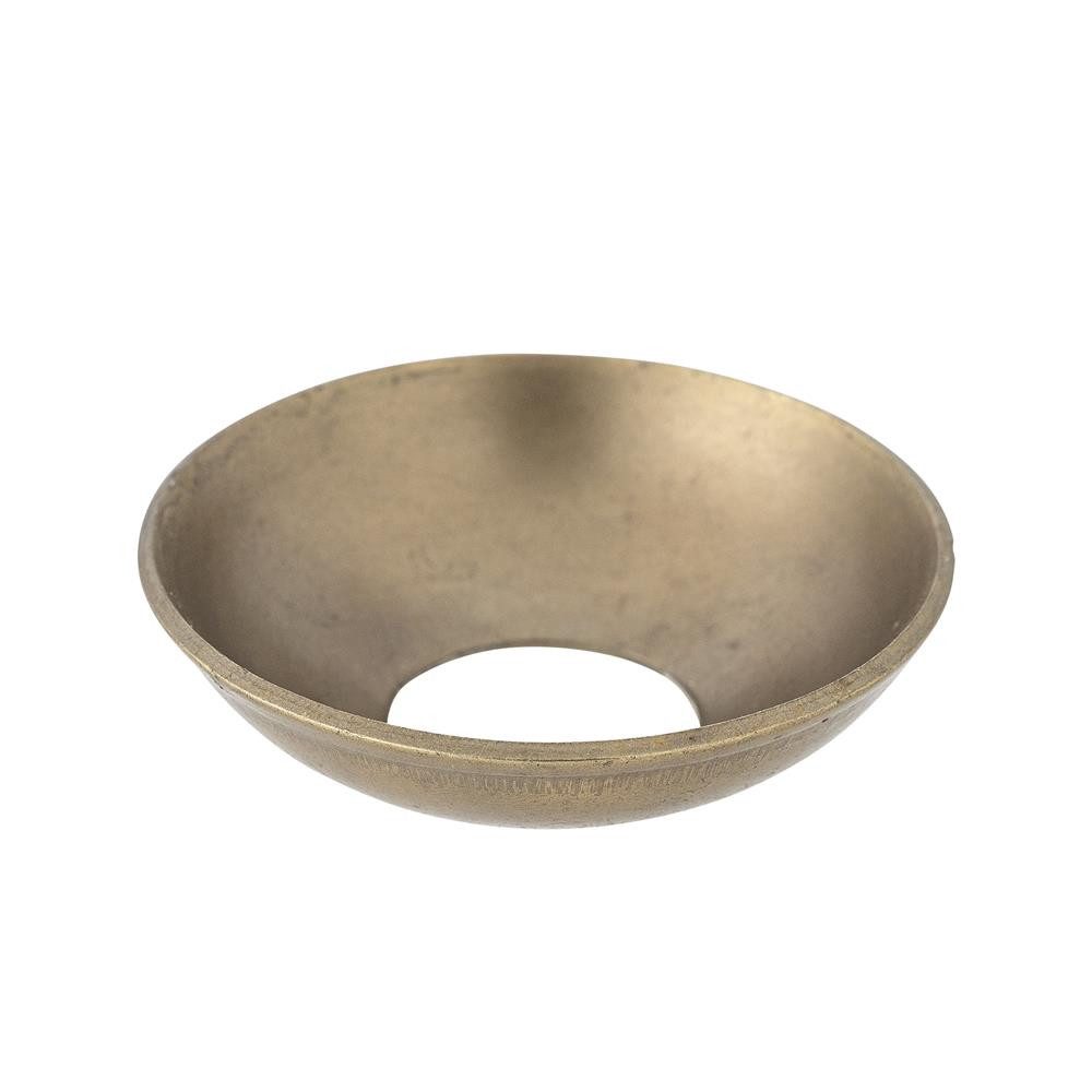 Bloomingville Kerzenhalter Fargo Kerzenmanschette aus Metall in Gold, Kerzenring für Tischdeko, Kerzenteller, Tropfschutz, Wachsschutz, Stabkerzen Zubehör, Deko