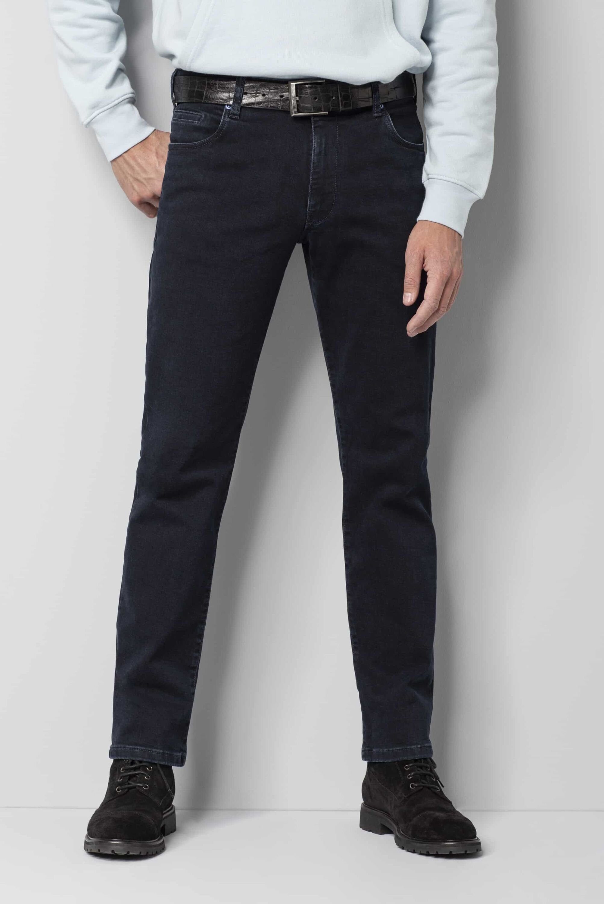 MEYER 5-Pocket-Jeans aus Biobaumwolle stone dark blue