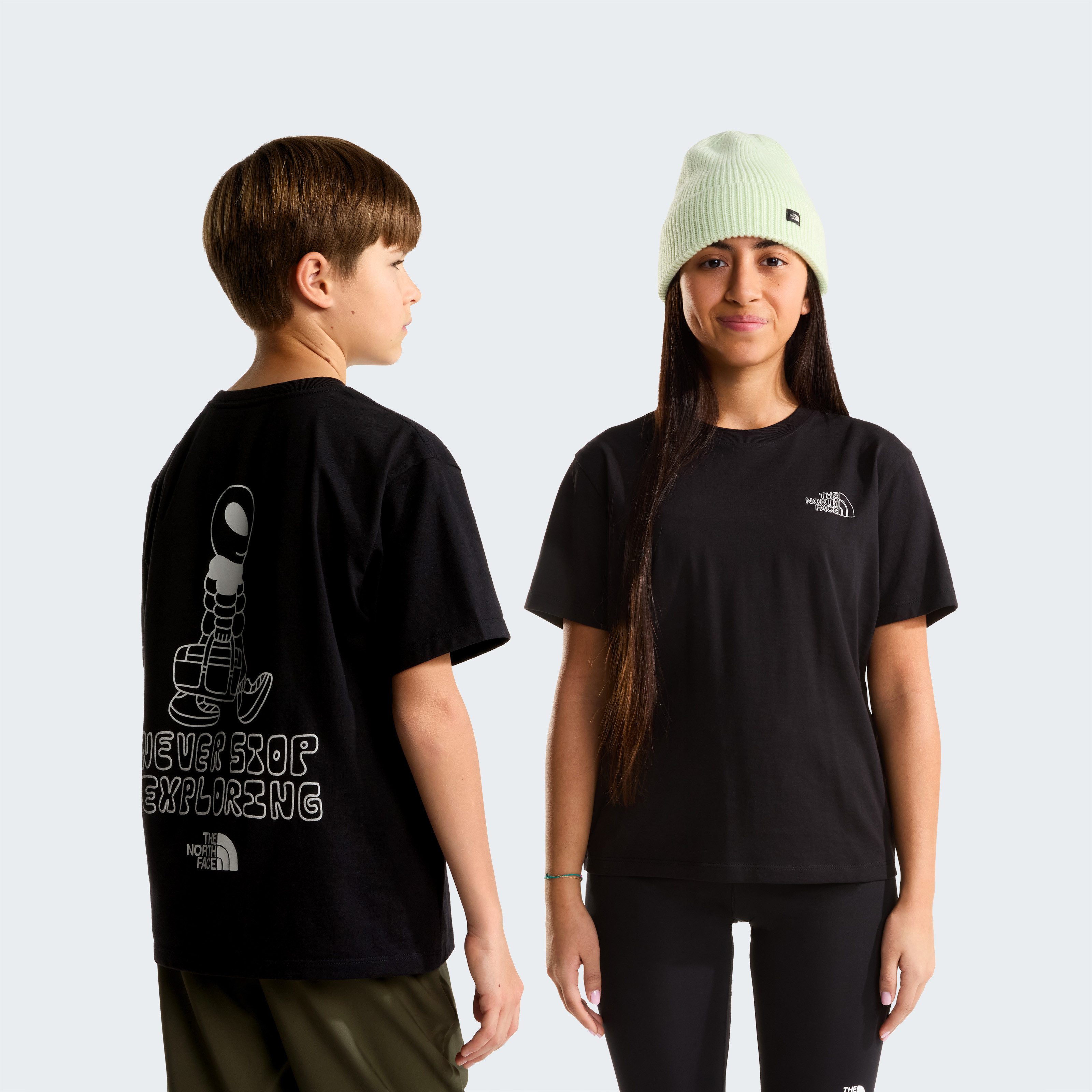 The North Face T-Shirt TEEN ALIEN RELAXED SS TEE - GRAPHIC für Jugendliche, mit sportlichem Stil, Kurzarmdesign