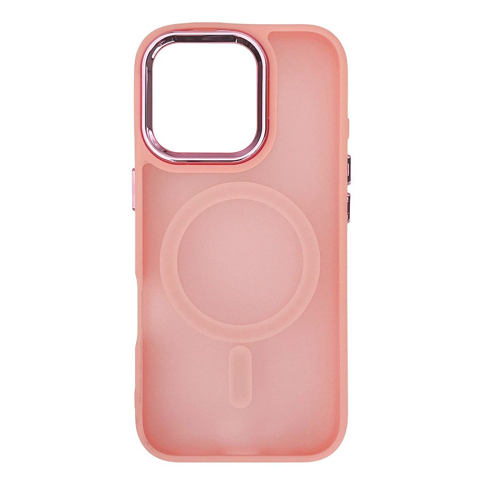 COFI 1453 Handyhülle Fashion Modern Schutzcase Kompatibel mit iPhone 17 Pink 6,3 Zoll, Matte TPU Schutzhülle mit Magnetfunktion und erhöhten Kanten