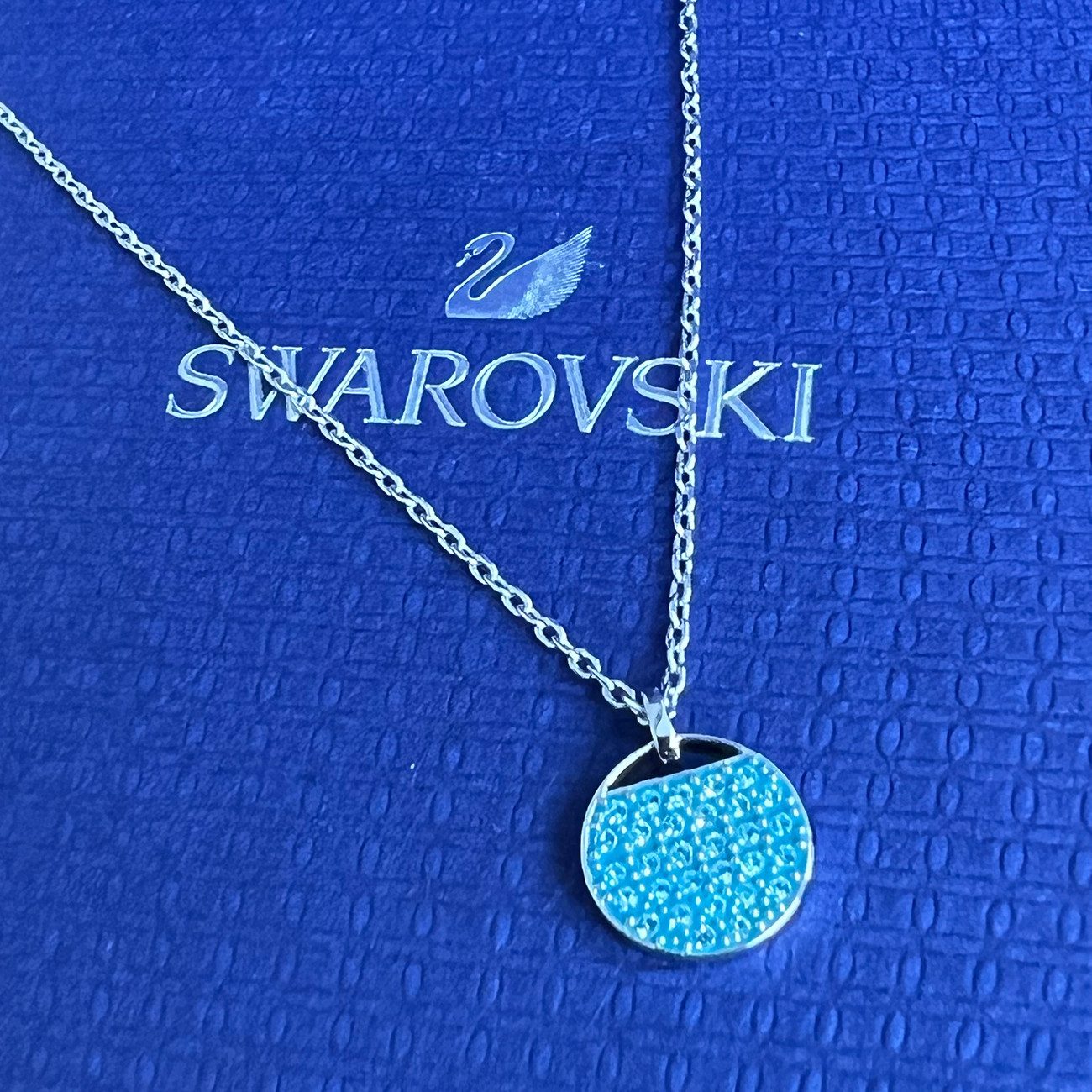 Swarovski Kette mit Anhänger silberfarb...