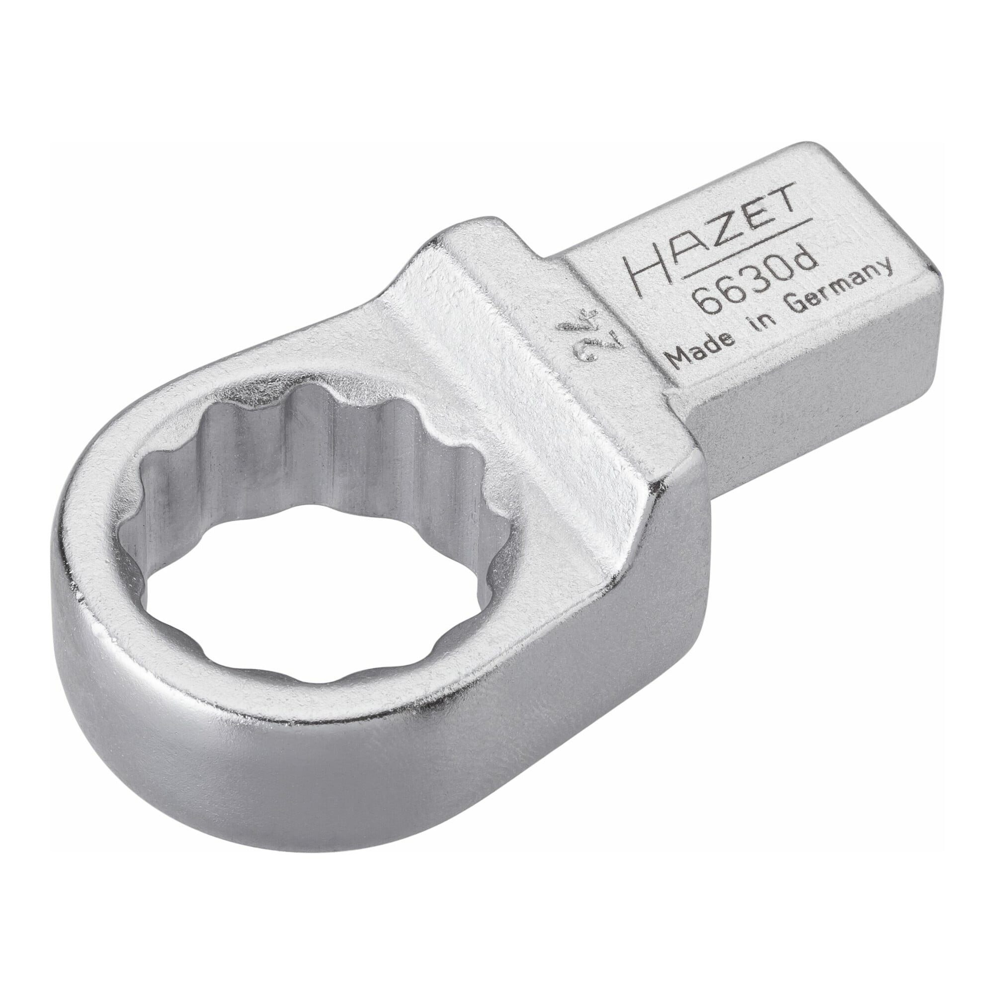 HAZET Ringschlüssel HAZET Einsteck-Ringschlüssel 6630D-24 Einsteck-Vierkant 14 x 18 mm