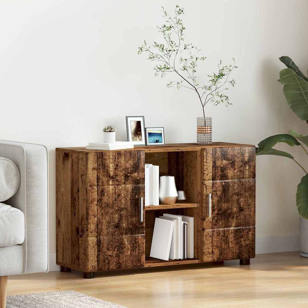 vidaXL Sideboard 88,5 x 30,5 x 55,5 cm Sideboard Schrank Wohnzimmer mit Regal Althol