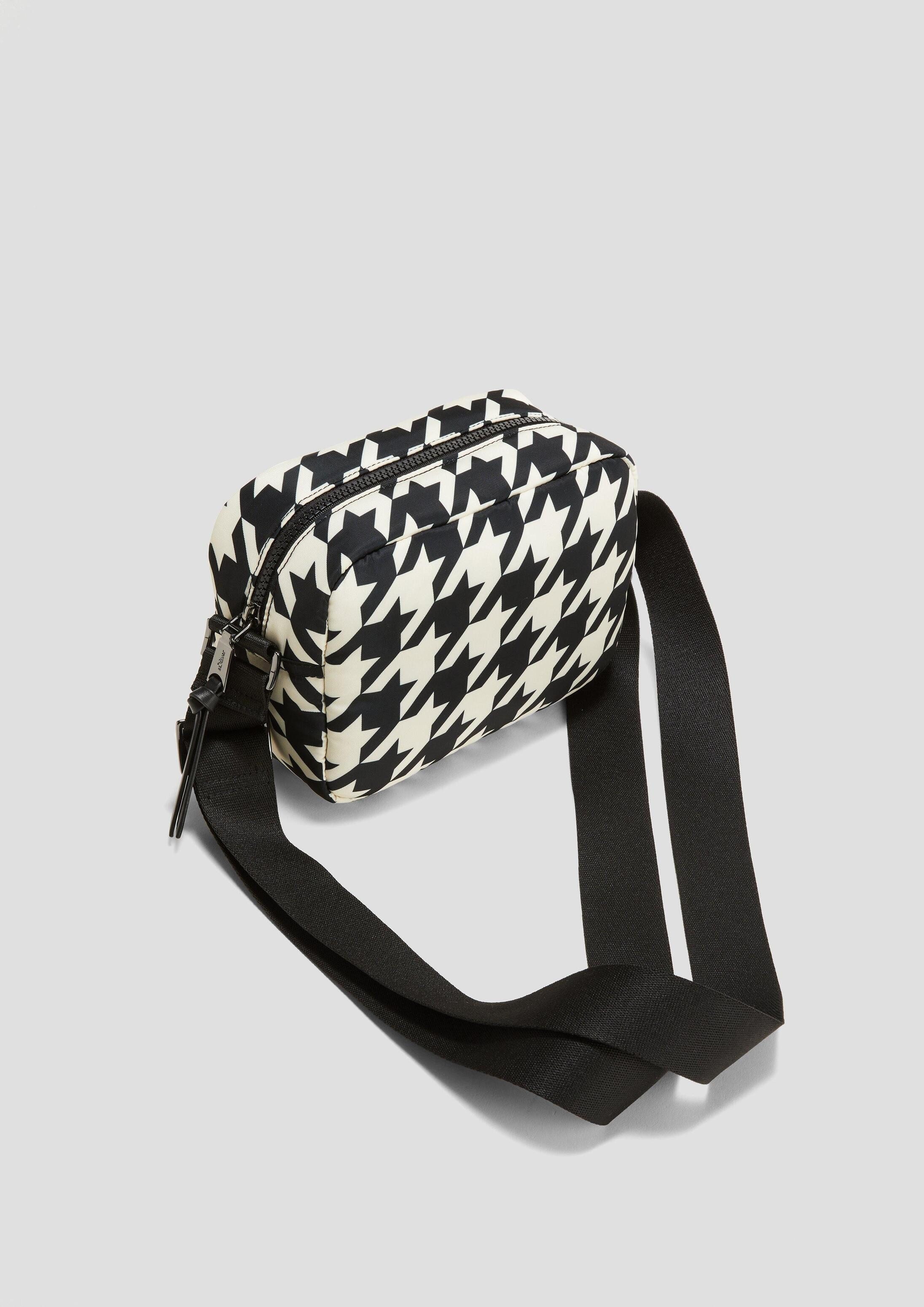 s.Oliver Umhängetasche Tasche, Crossbody Bag mit Hahnentritt-Muster