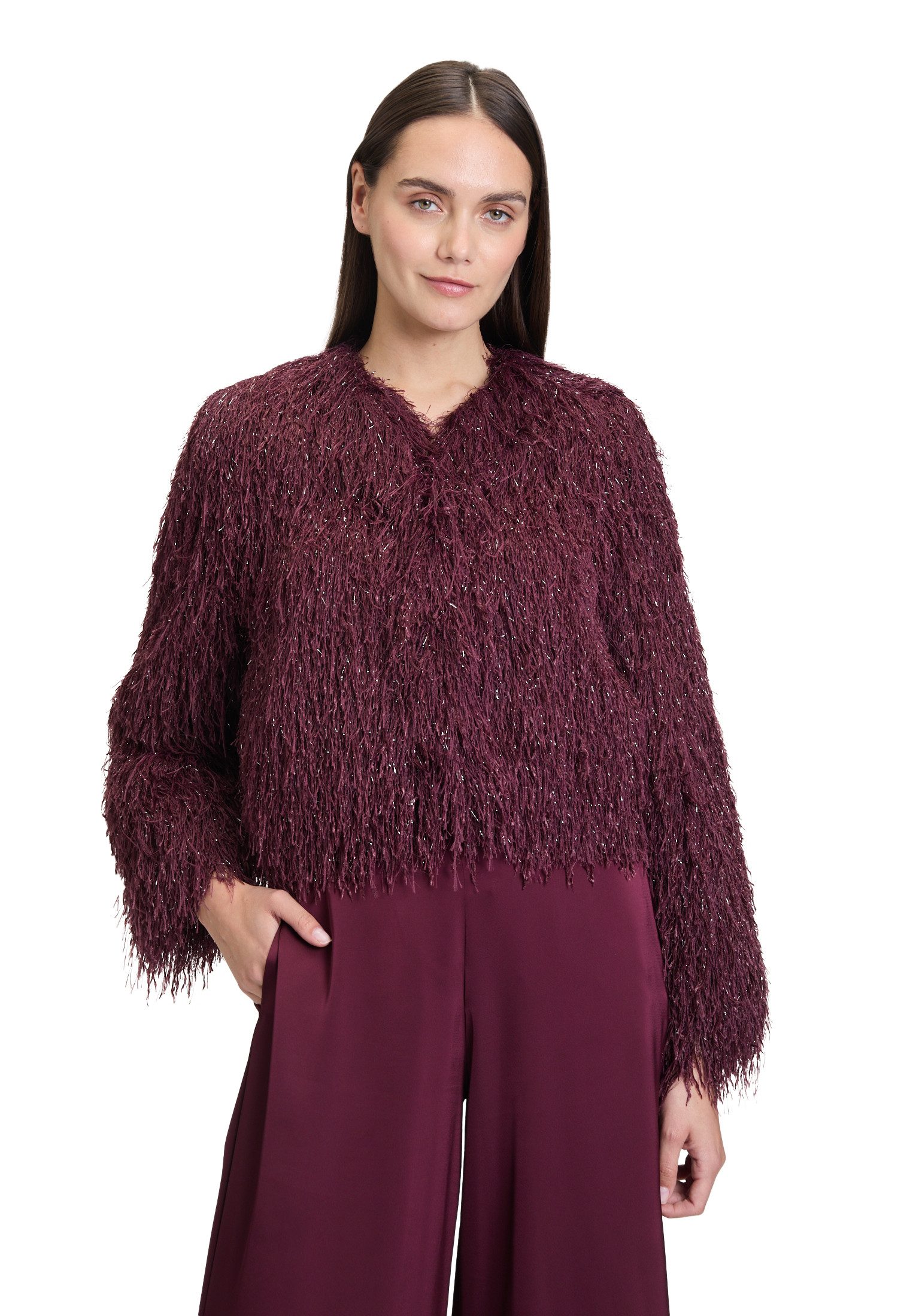 Vera Mont Bomberjacke Damen Bomberjacke mit Lurexfaden