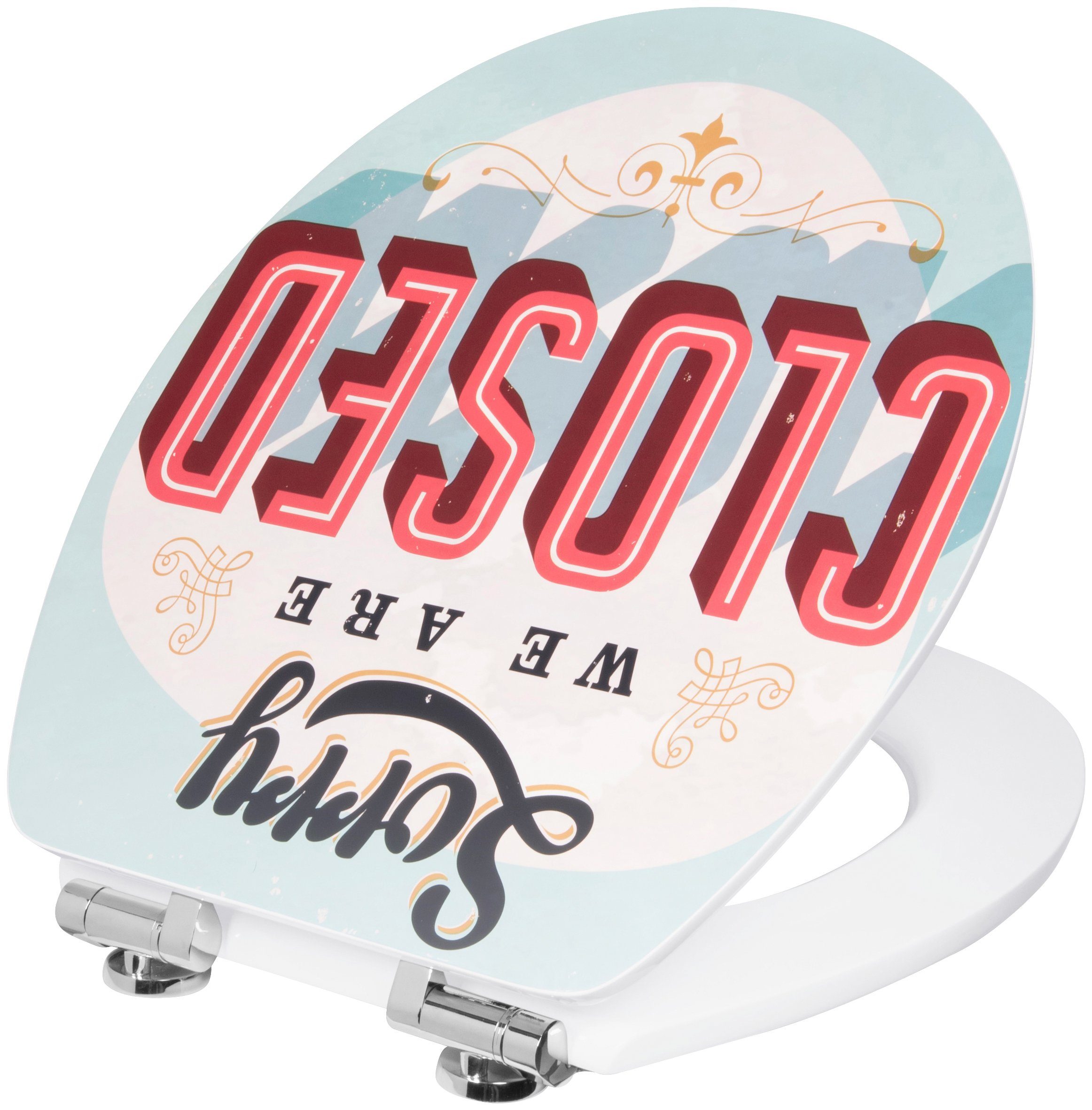 CORNAT WC-Sitz Ansprechendes Design - Hochwertiger Holzkern - Absenkautomatik, Schnellbefestigung - Komfortables Sitzgefühl / Toilettensitz