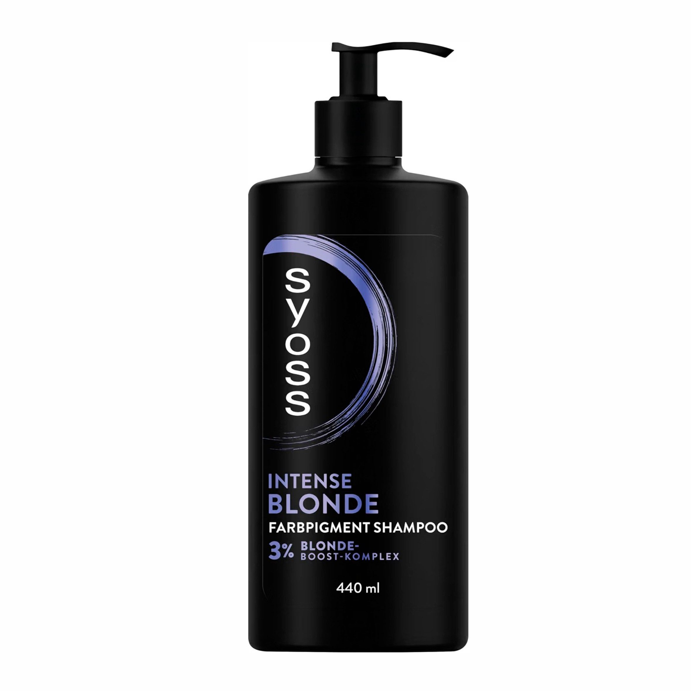Syoss Haarshampoo 1x Syoss Shampoo Intense Blond Farbpigment Shampoo (440 ml), 1-tlg., neutralisiert Gelbstich ab der ersten Anwendung